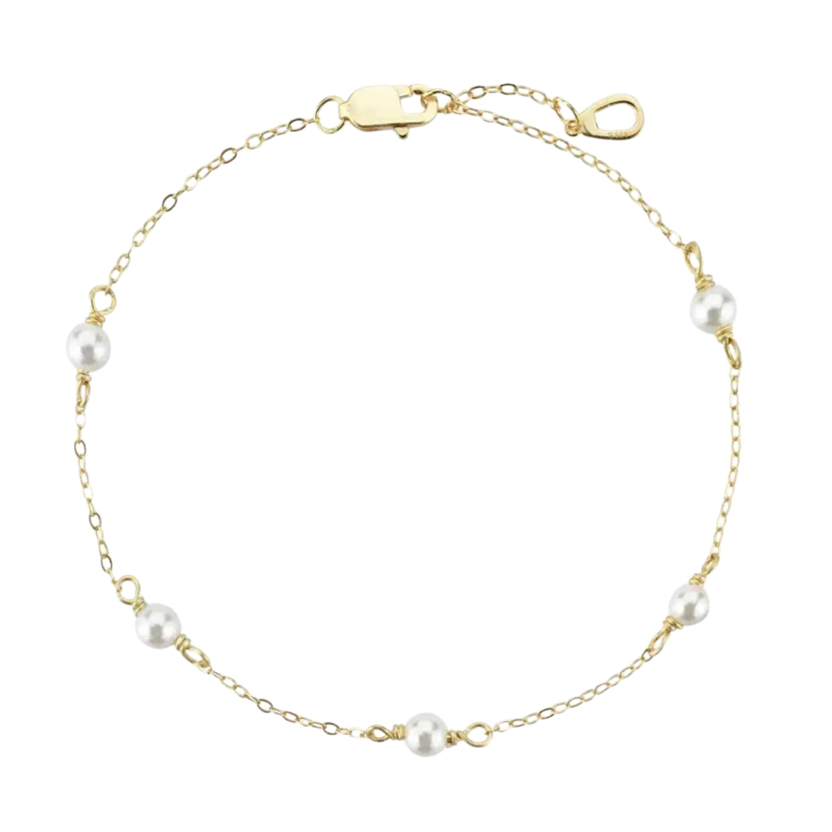 Nazzar Women's Gold Pearl By The Yard Bracelet