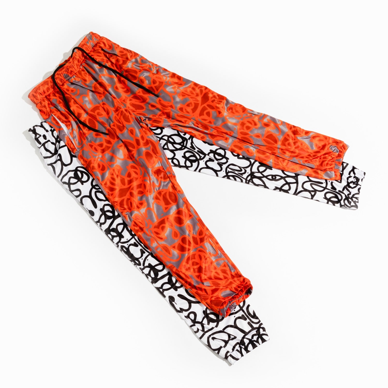 Chuks Collins Women's Yellow / Orange Orange - Active Self- Tasou Print Joggers -  Diffusion Collecti In Yellow/orange
