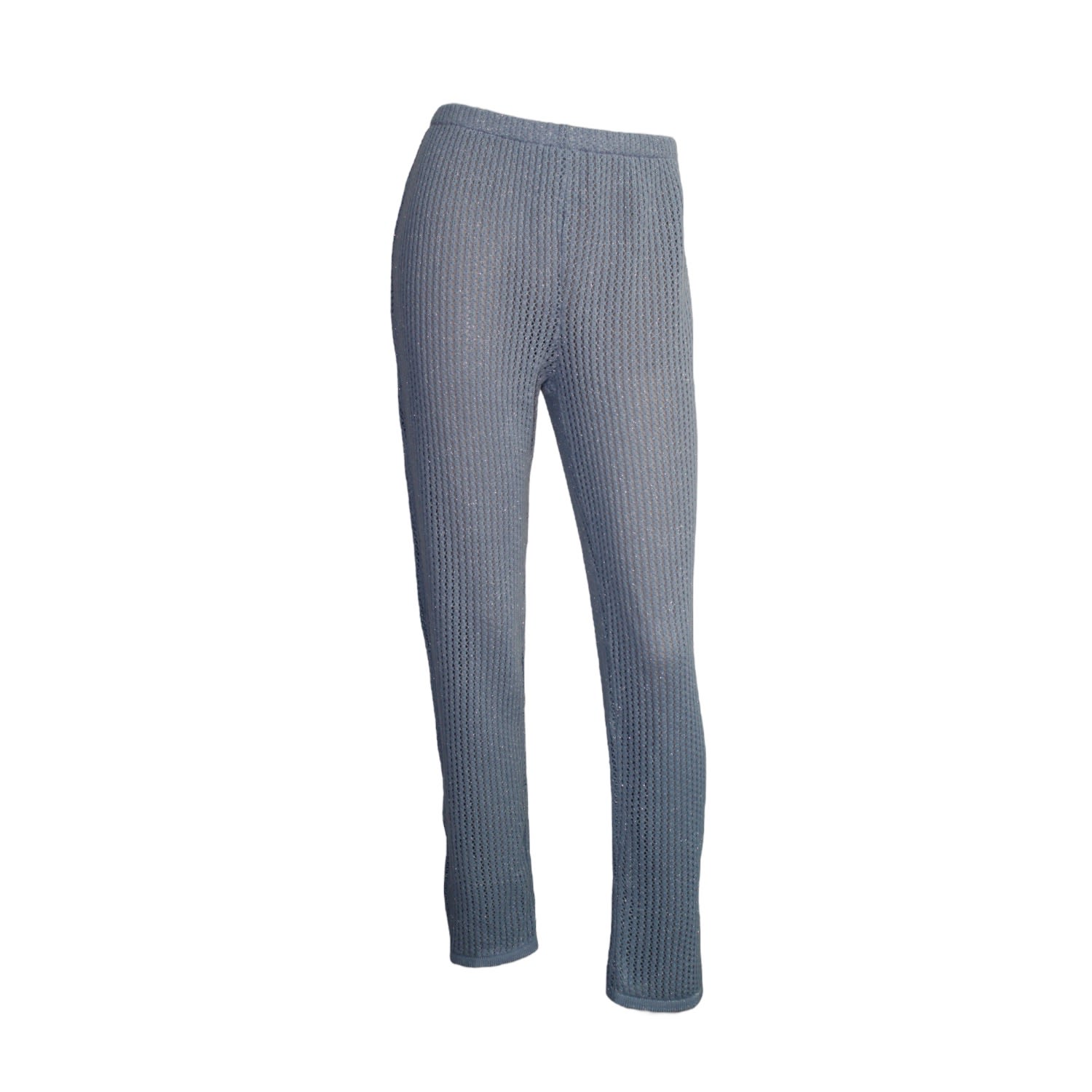 Maria Aristidou Women's Blue / Silver Eira Net Leggings In Blue/silver