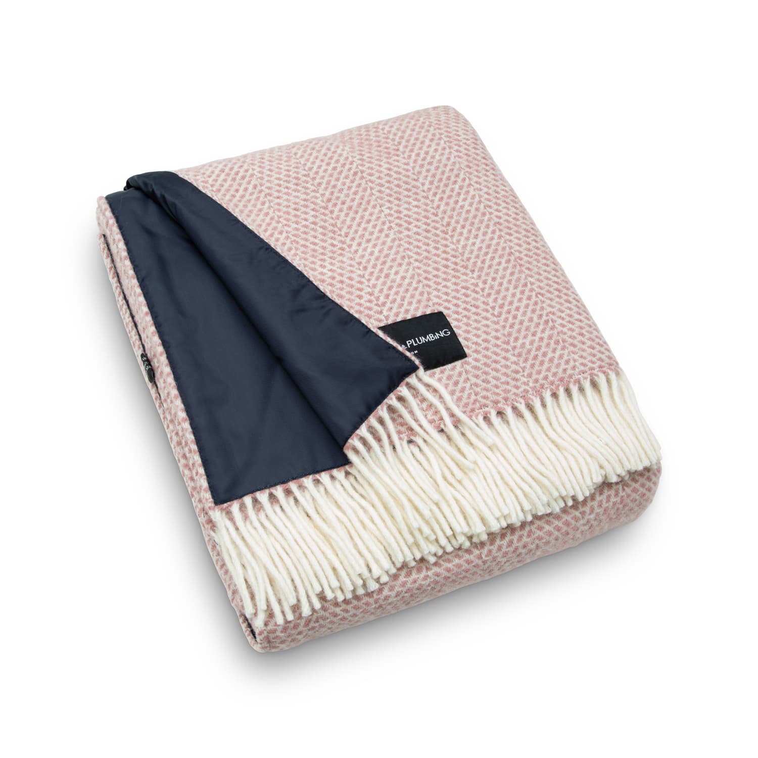 Wool Blanket With Waterproof Backing Dusky Pink Heating Plumbing London Wolf Badger