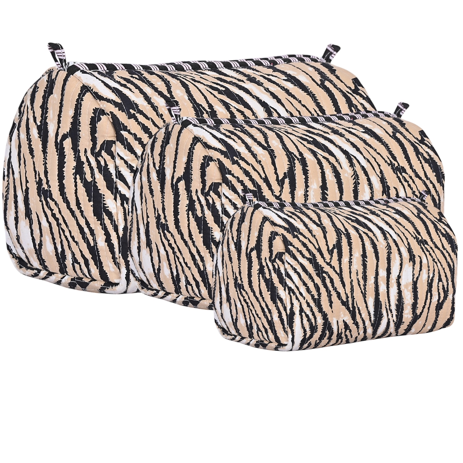 Conscious Yoga Collective Neutrals The Tiger Stripe Cotton Travel Set