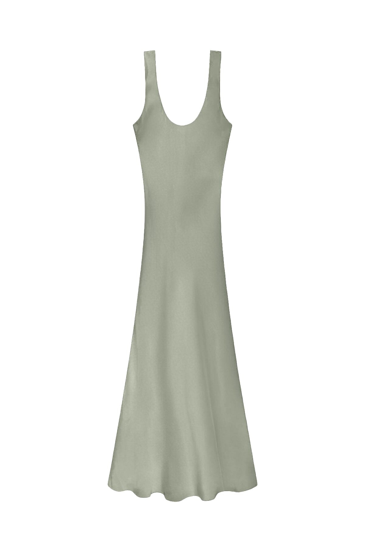 Silhouette Silk Cowl Slip Dress Mint - Sea Green, Anaphe