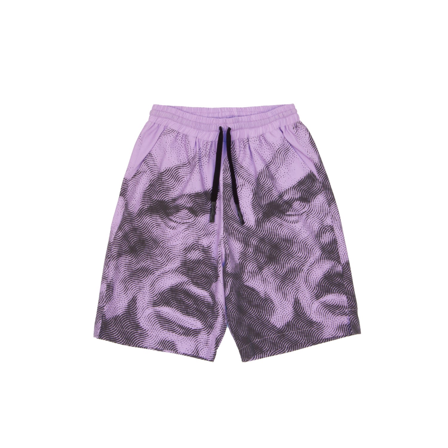Mysimplicated Men's Black / Pink / Purple Bermuda Shorts In Mauve - Recycled Fabric In Black/pink/purple