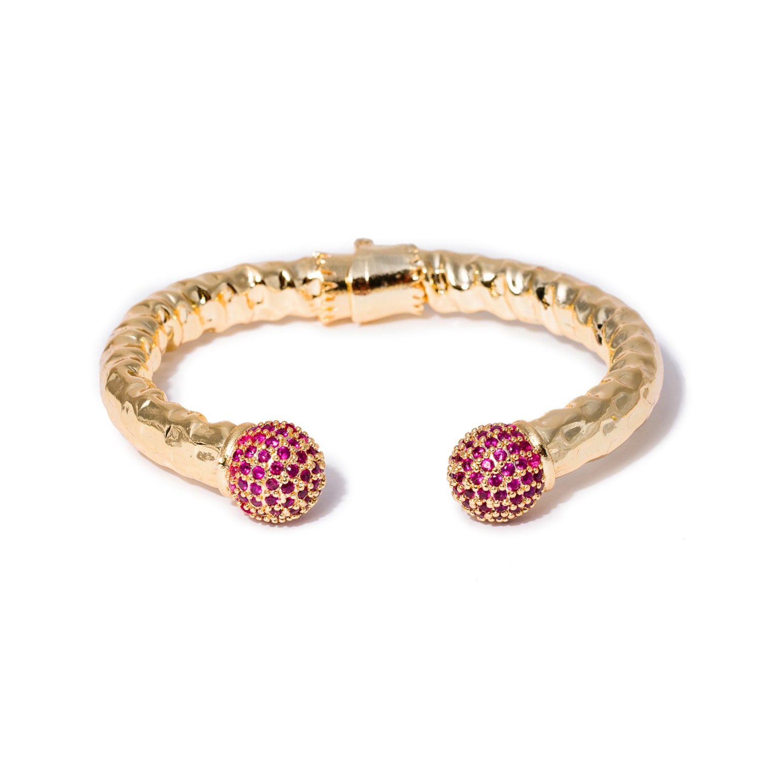 Kybele Studio Women's Gold / Pink Blush Selene Cuff Bracelet