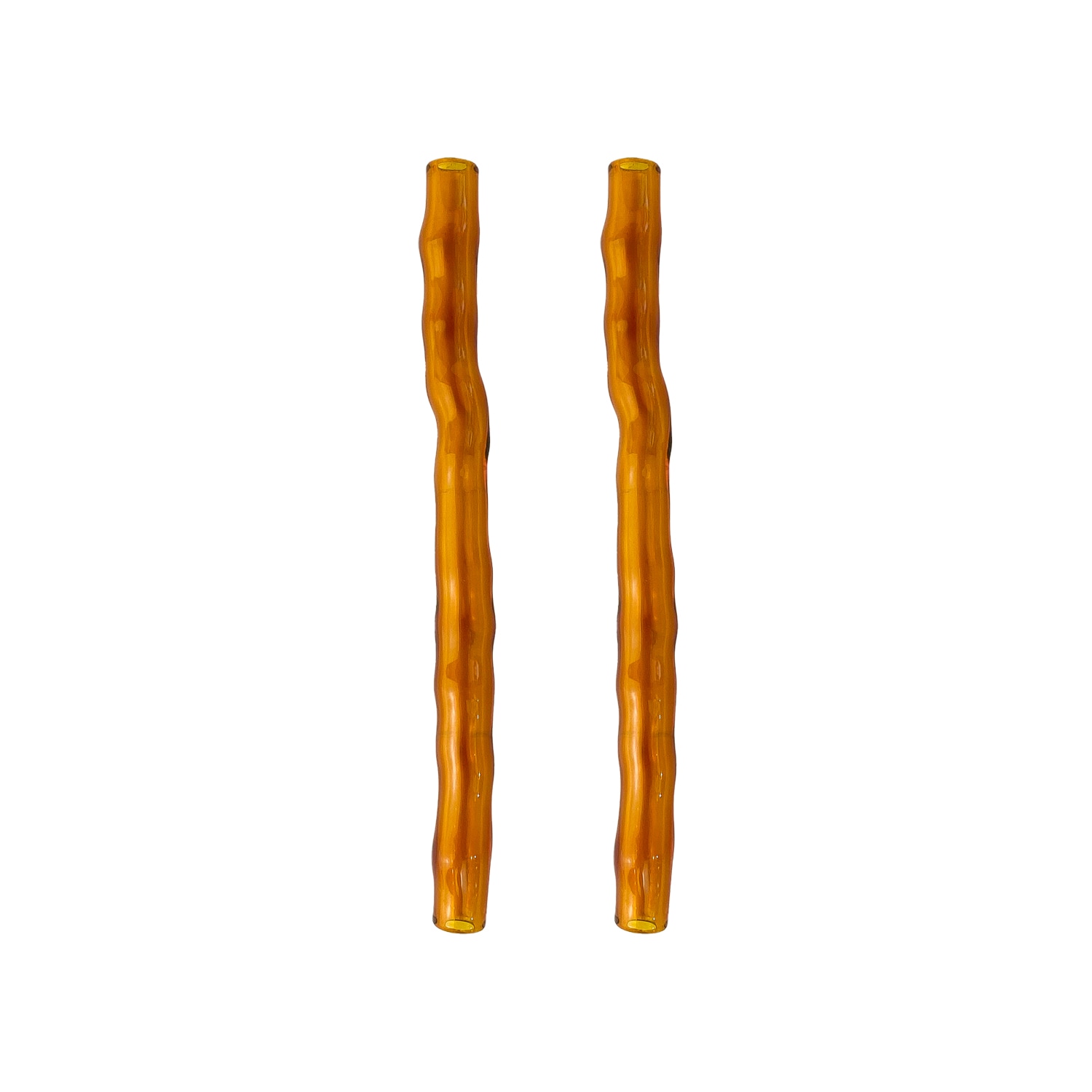 Karen Kriegel Neutrals / Brown / Yellow Wavy Cocktail Drinking Straw