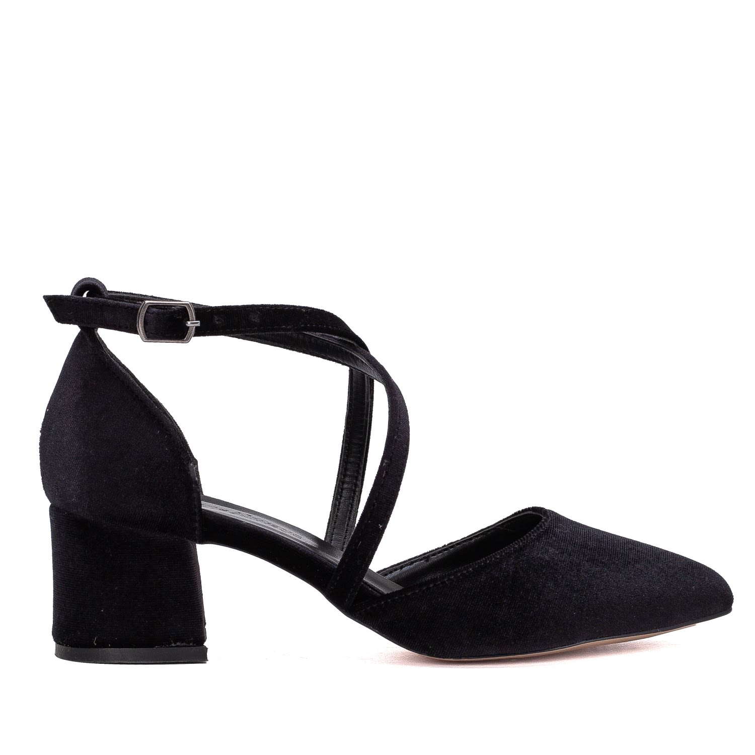 Forever & Always Shoes Women's Dolly - Black Velvet Pumps In Black