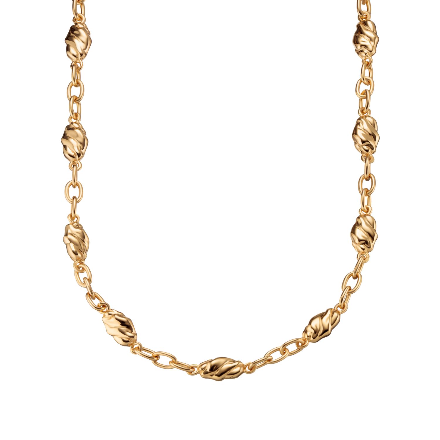 Scream Pretty Women's Gold Nugget Chain Necklace