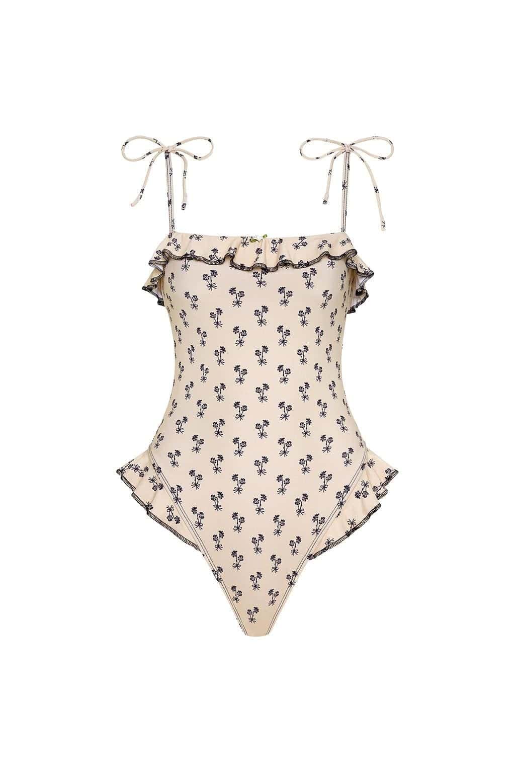 Cynthia Floral Jacelyn Ruffle One-Piece | Montce Swim | Wolf & Badger