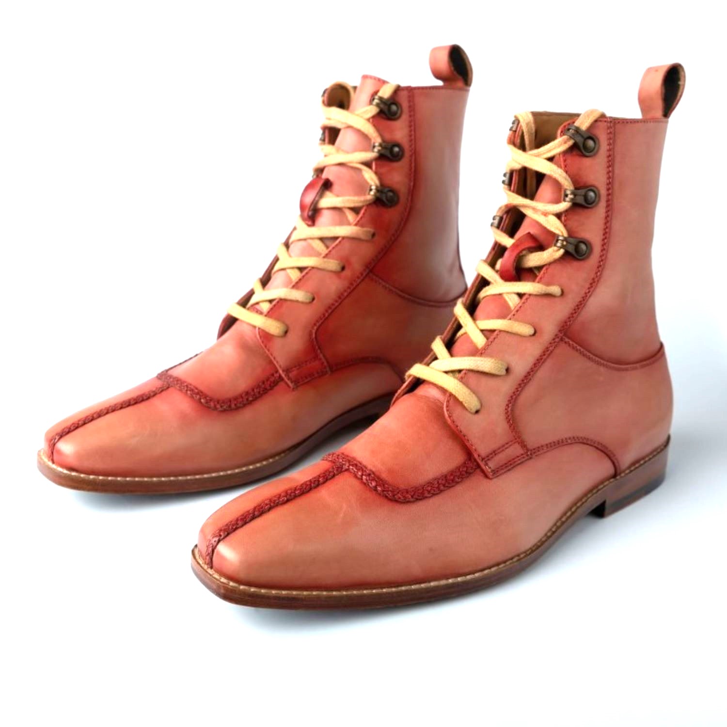 Zasta Studio Men's Autumn Boots In Black/pink