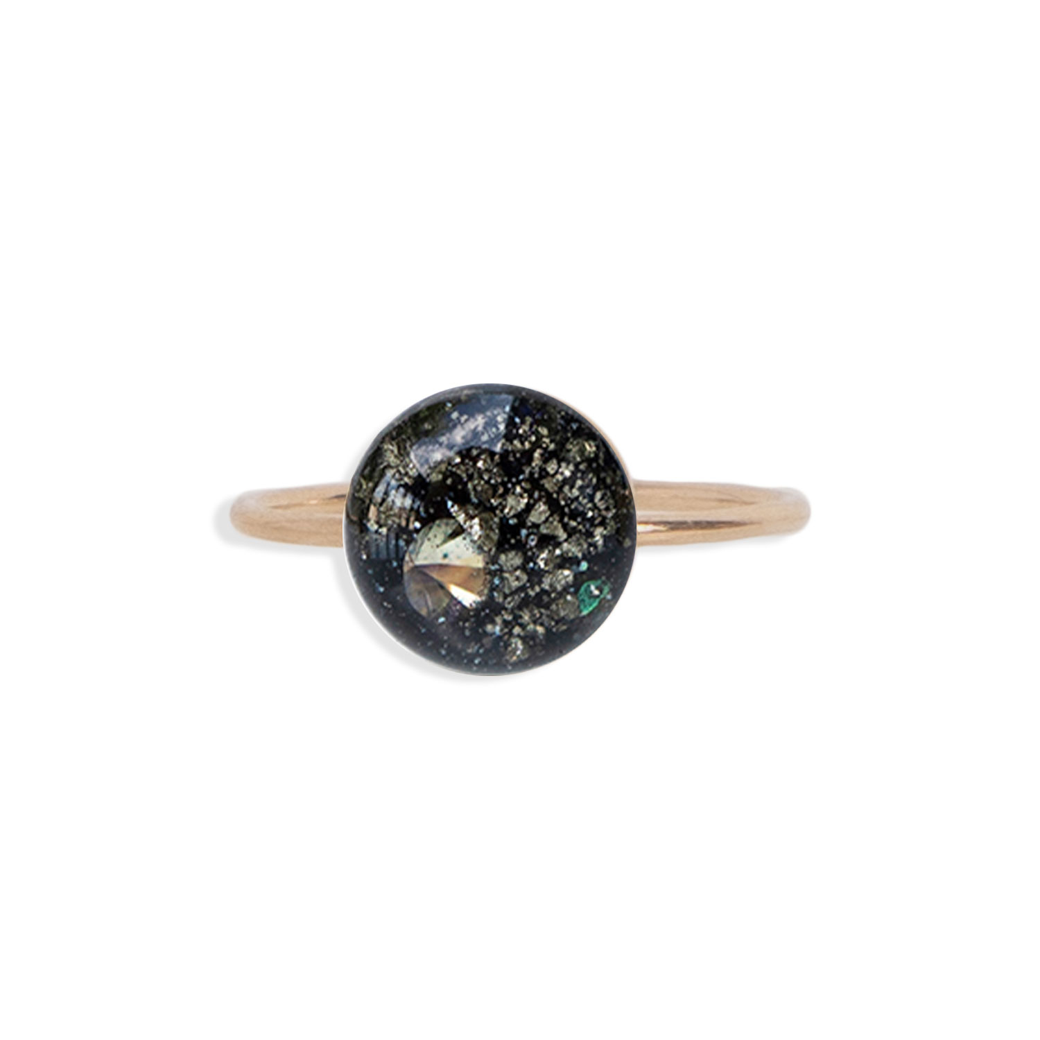 Kate Koel Women's Black Galaxy Gold Ring In Black