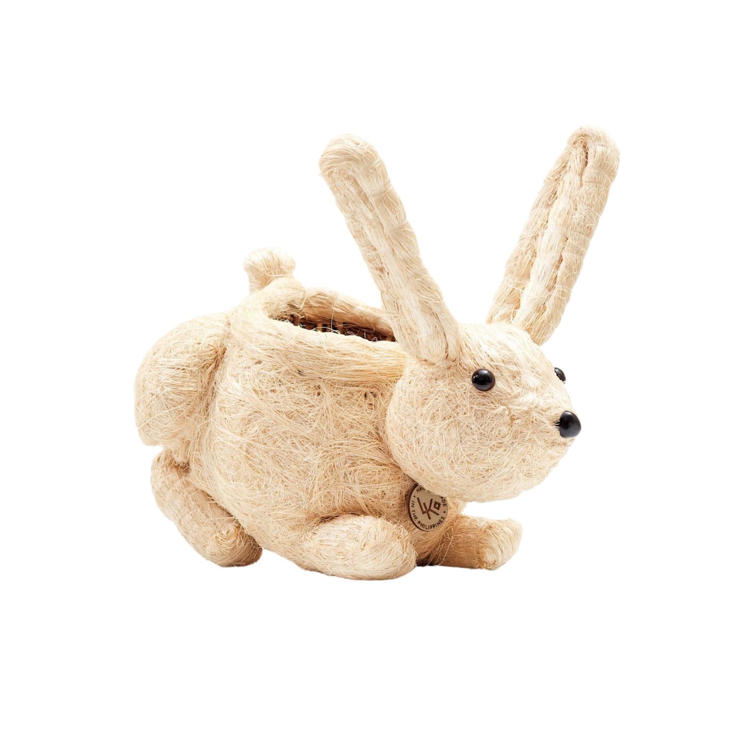 Brown Coco Coir Animal Planter - Bunny Likhâ