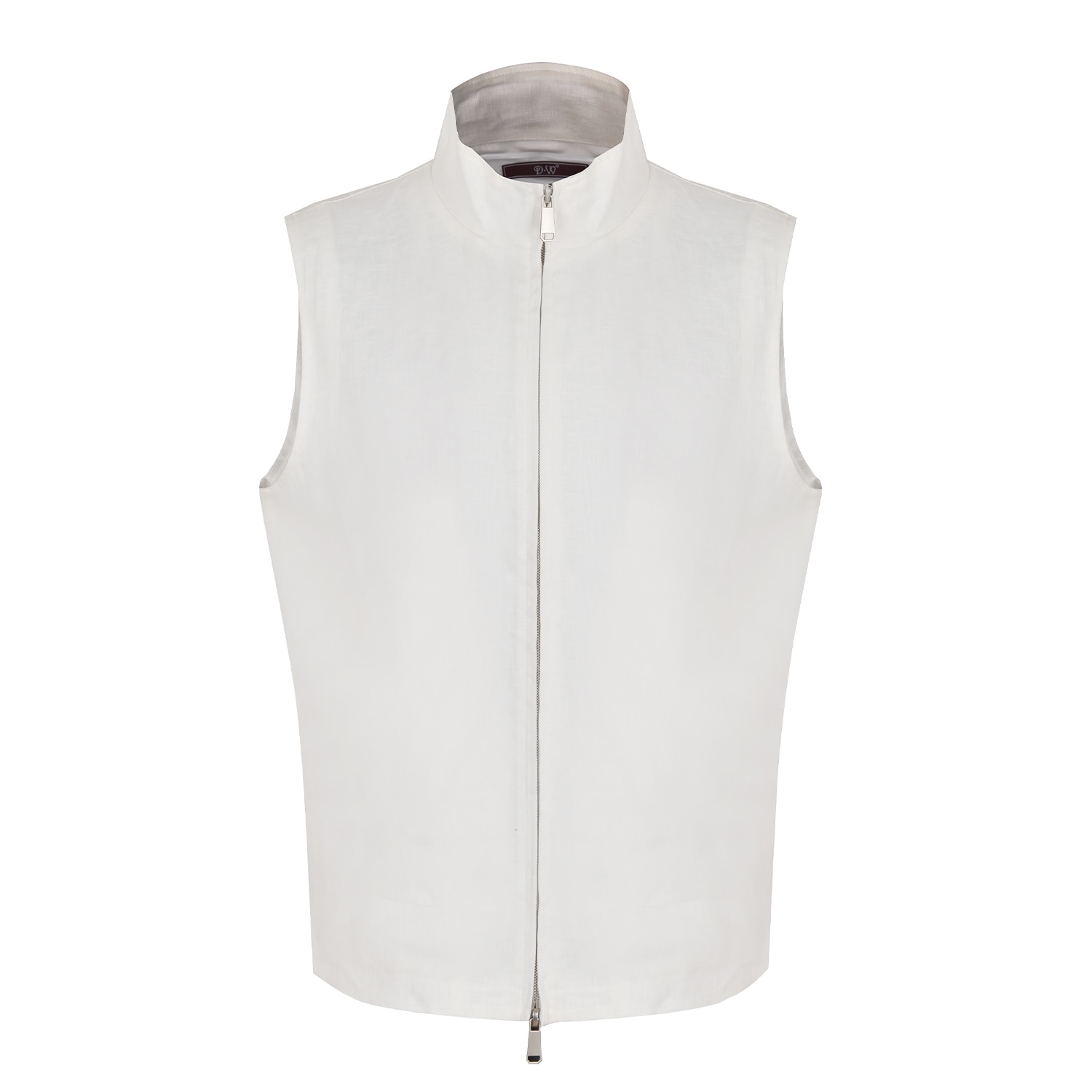 David Wej Men's Hugo Linen Gilet - White