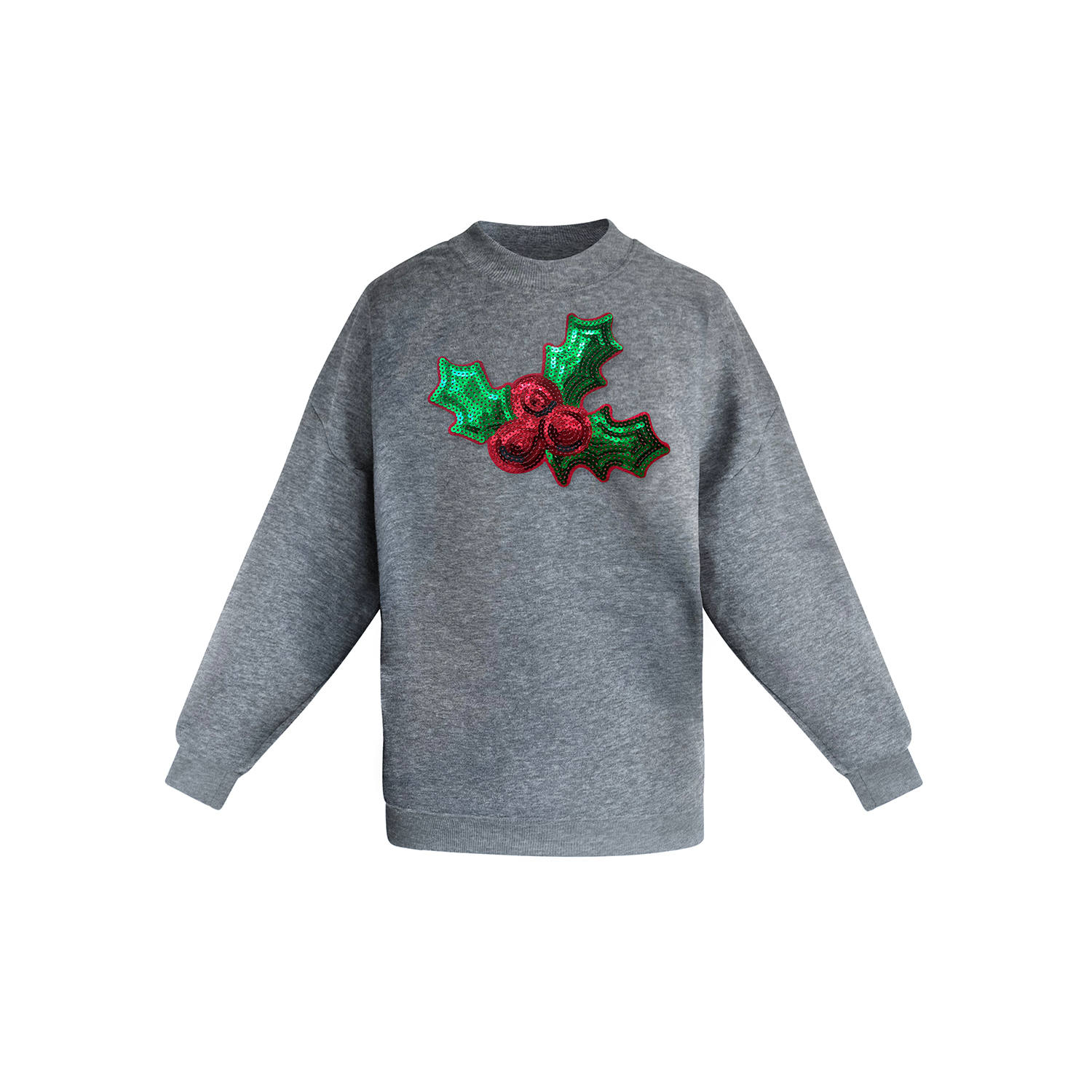 Toma Women's Christmas Grey Sweatshirt In Gray