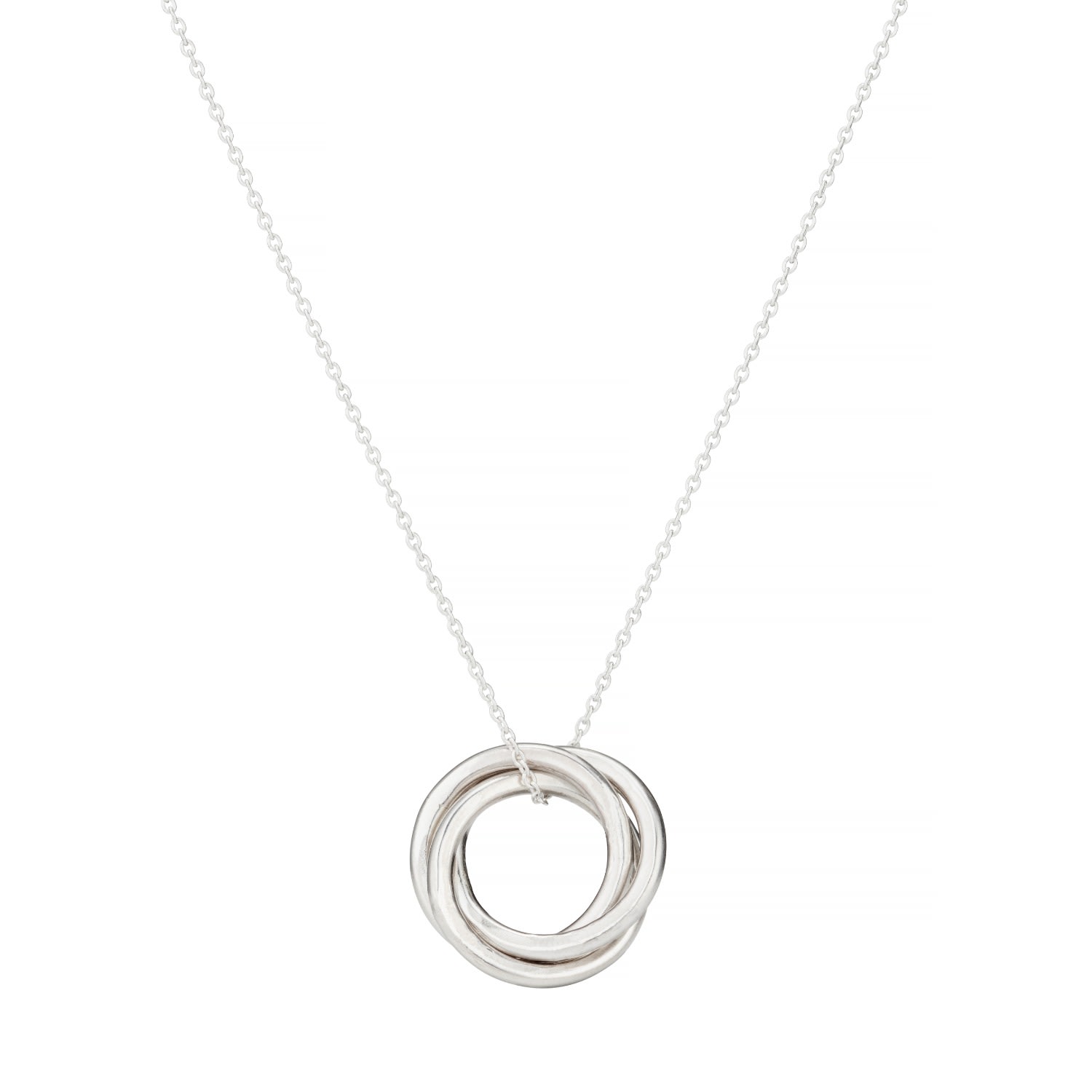 Posh Totty Designs Women's Sterling Silver Russian Ring Necklace In Silver