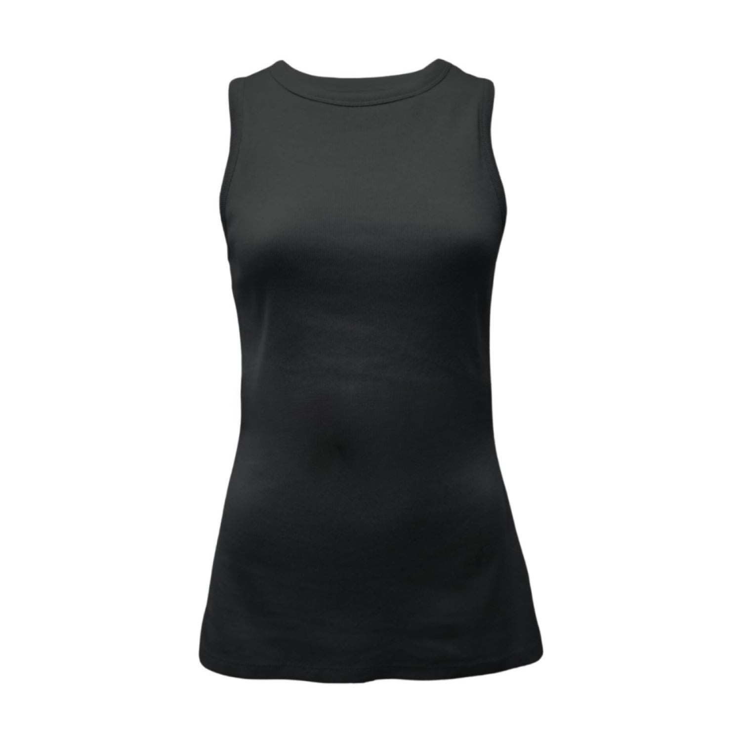 The Bshirt Bshirt Women's Rib Racer Vest In Black In Black