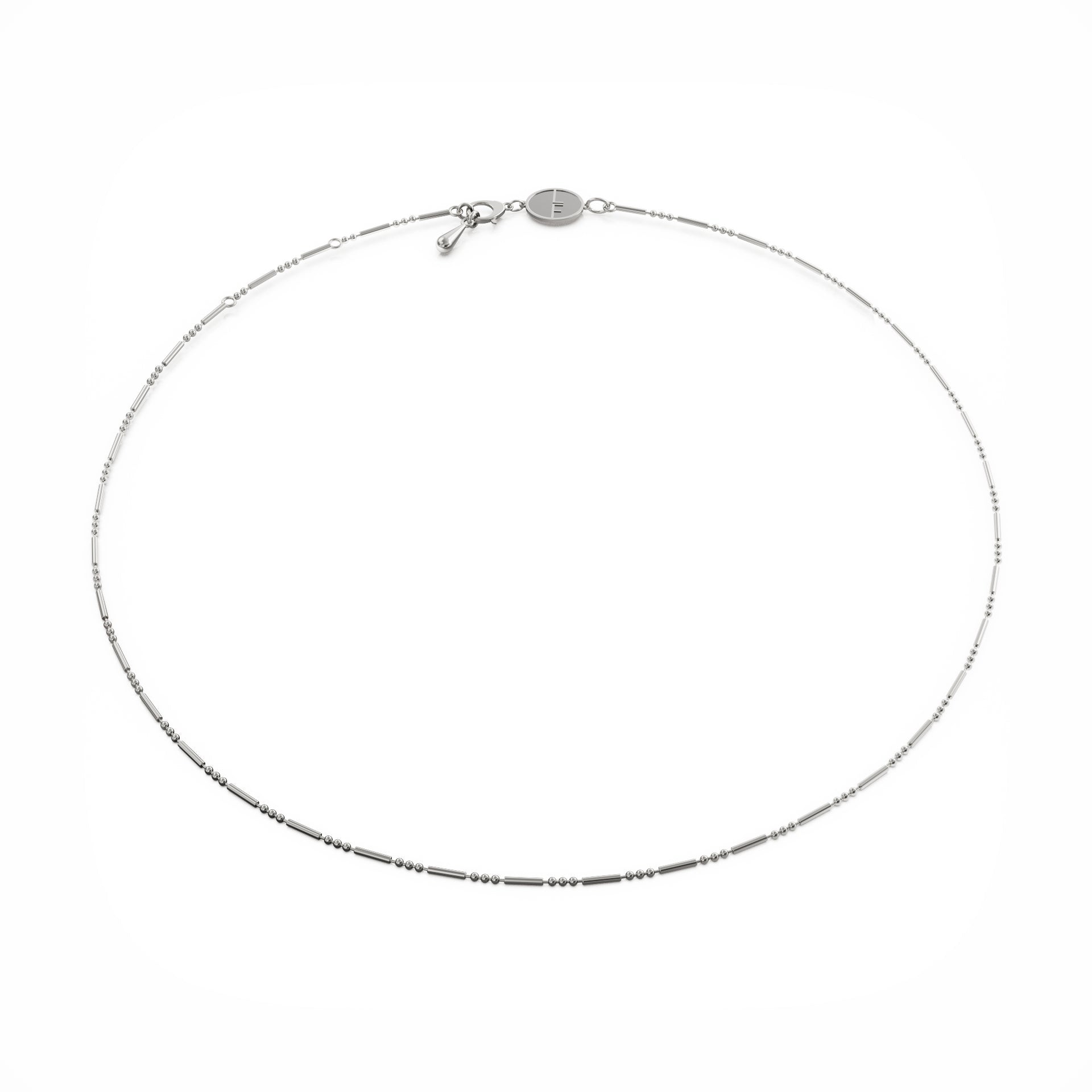 Linda Fiore Women's Daisy Layering Necklace Solid Silver In Silver