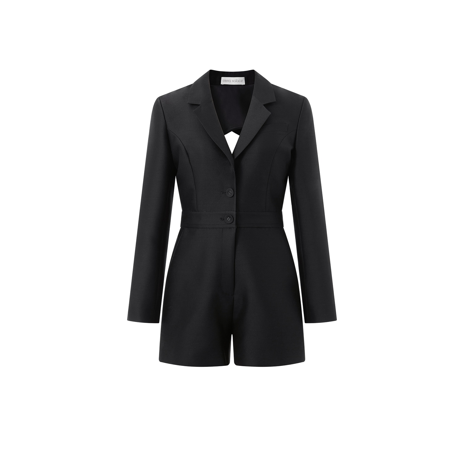 Emma Wallace Women's Black Blare Romper
