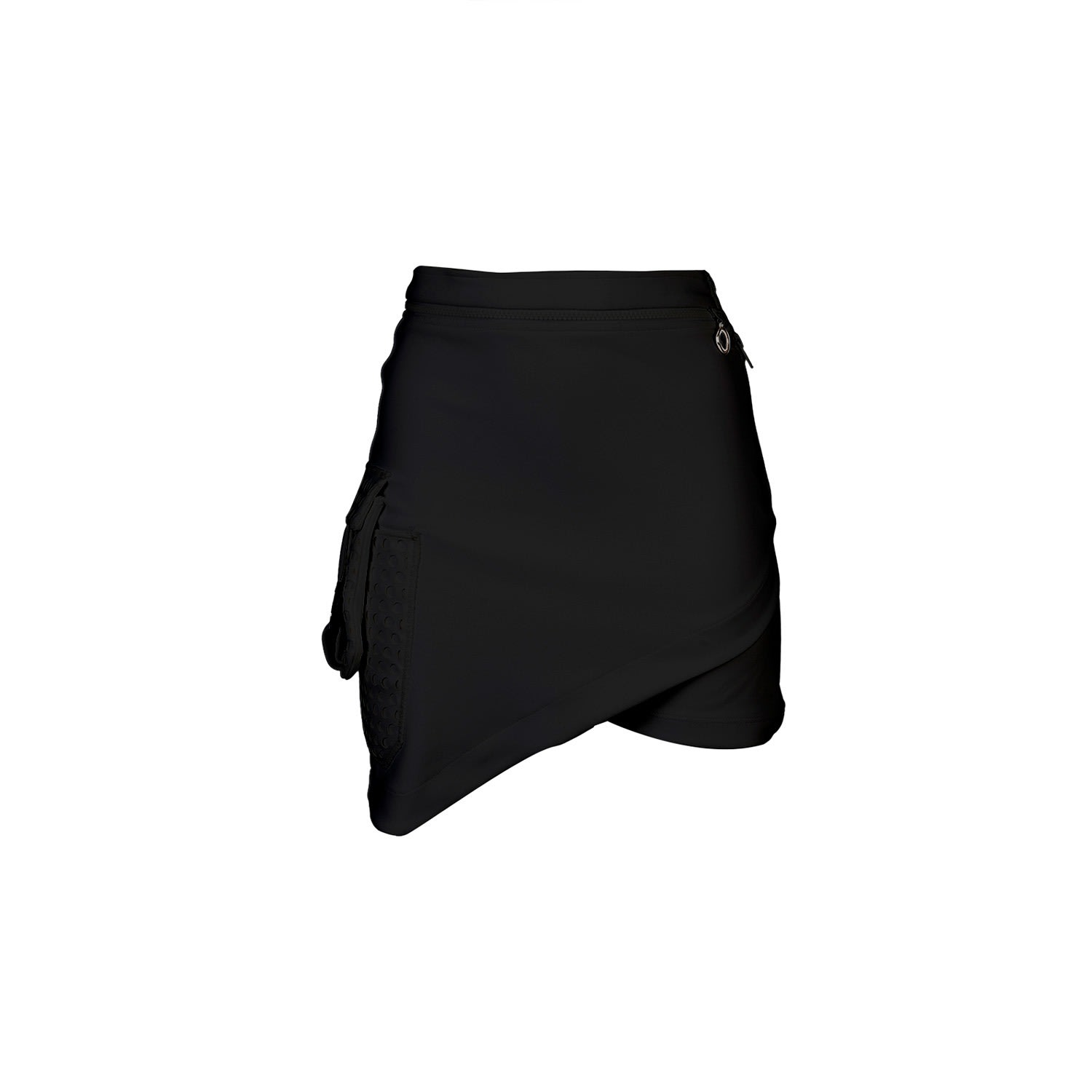 Women’s Techprene Detachable Skort Nero Black Medium Balletto Athleisure Couture