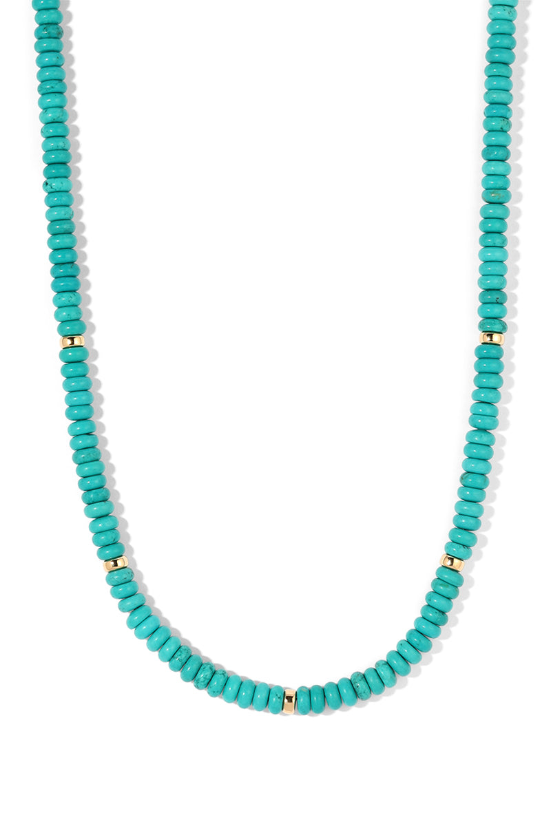 Naiia Women's Blue Kiki Turquoise Beaded Necklace