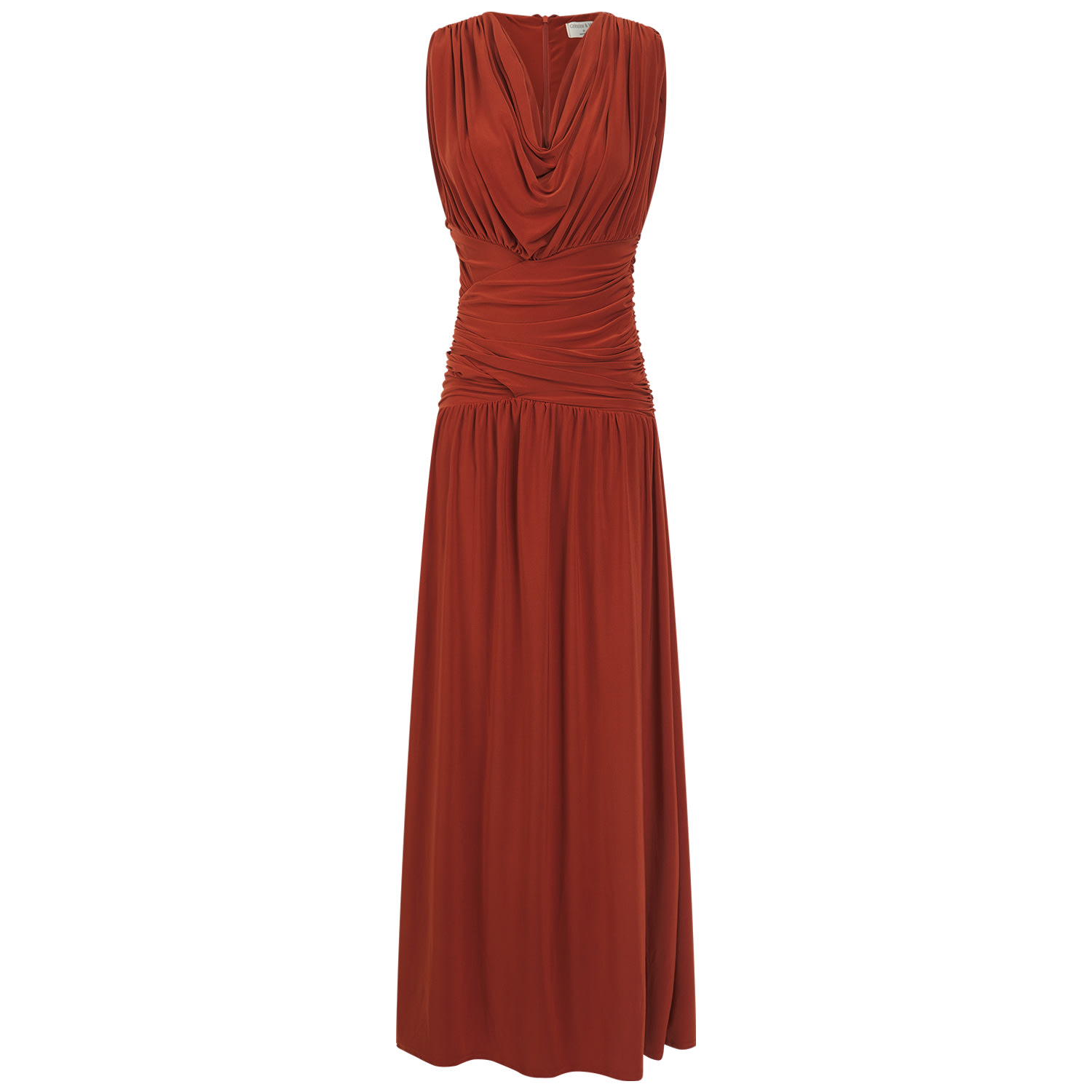 Celestine & Mae Women's Orange Daphne Maxi Dress