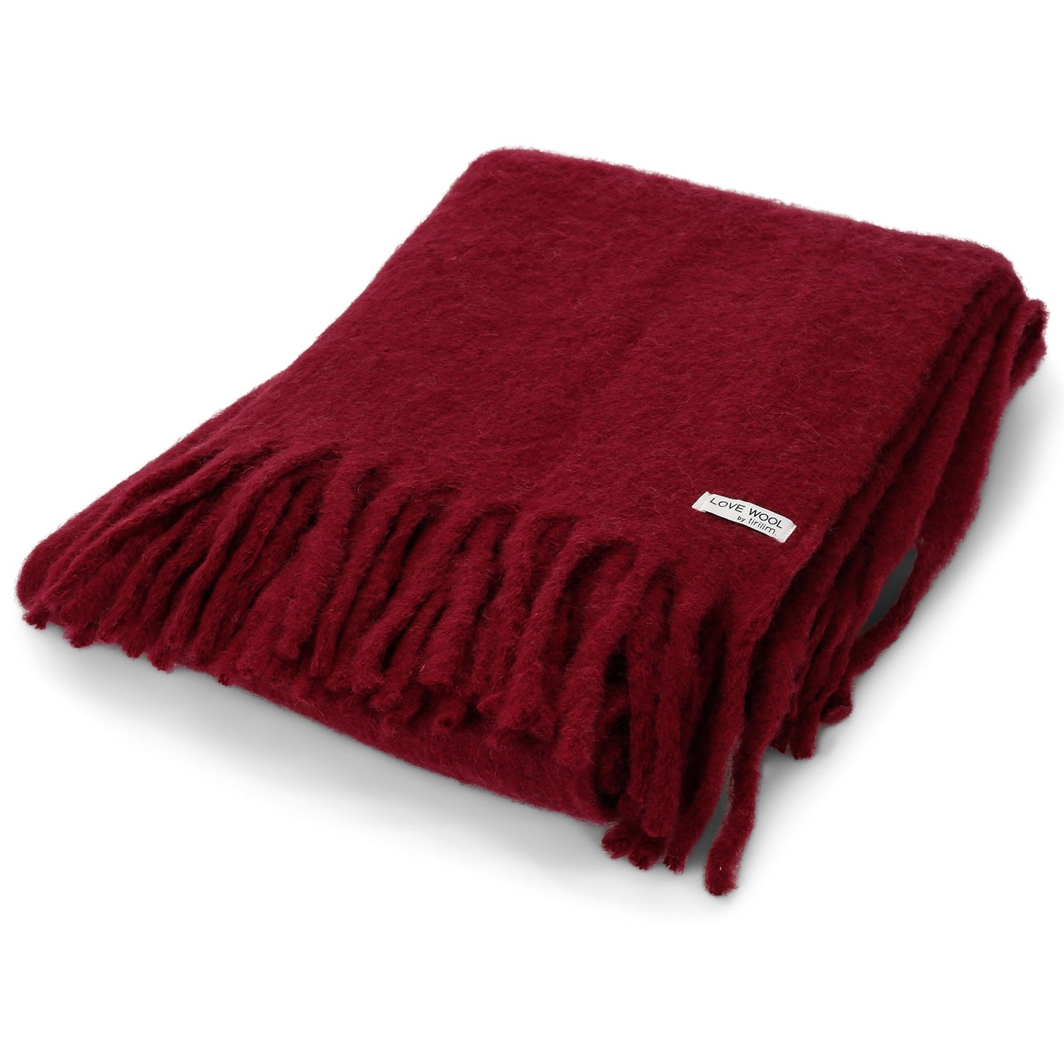 Tirillm "molly" Fluffy Throw Blanket - Red In Red