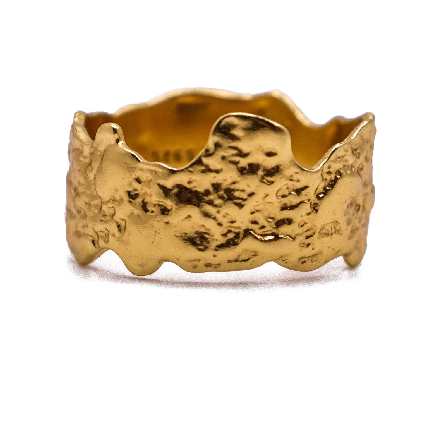 Women’s Gold Lava Ring Aaria London