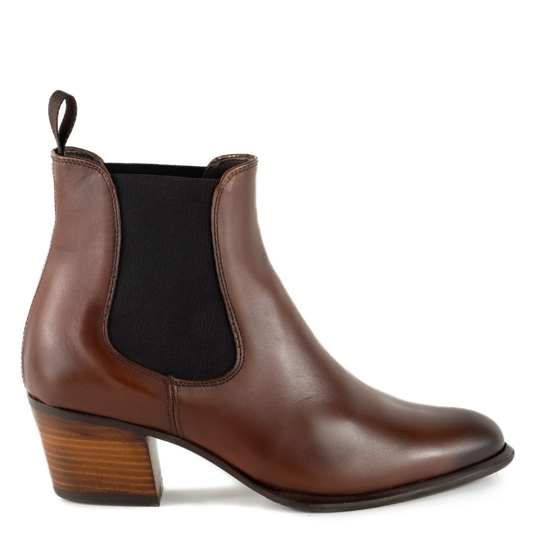 Keith Scarrott Shoes Women's Brown Tuscan Tan Chelsea Boot In Brown
