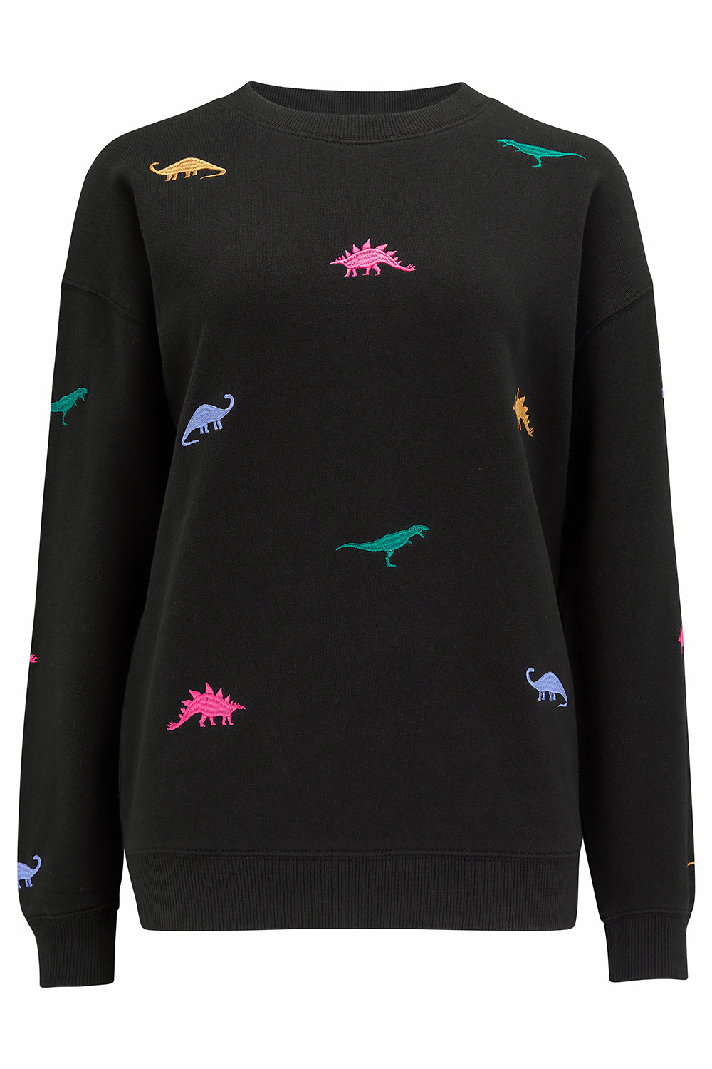 Sugarhill Brighton Women's Noah Sweatshirt Black Dino Fun In Black