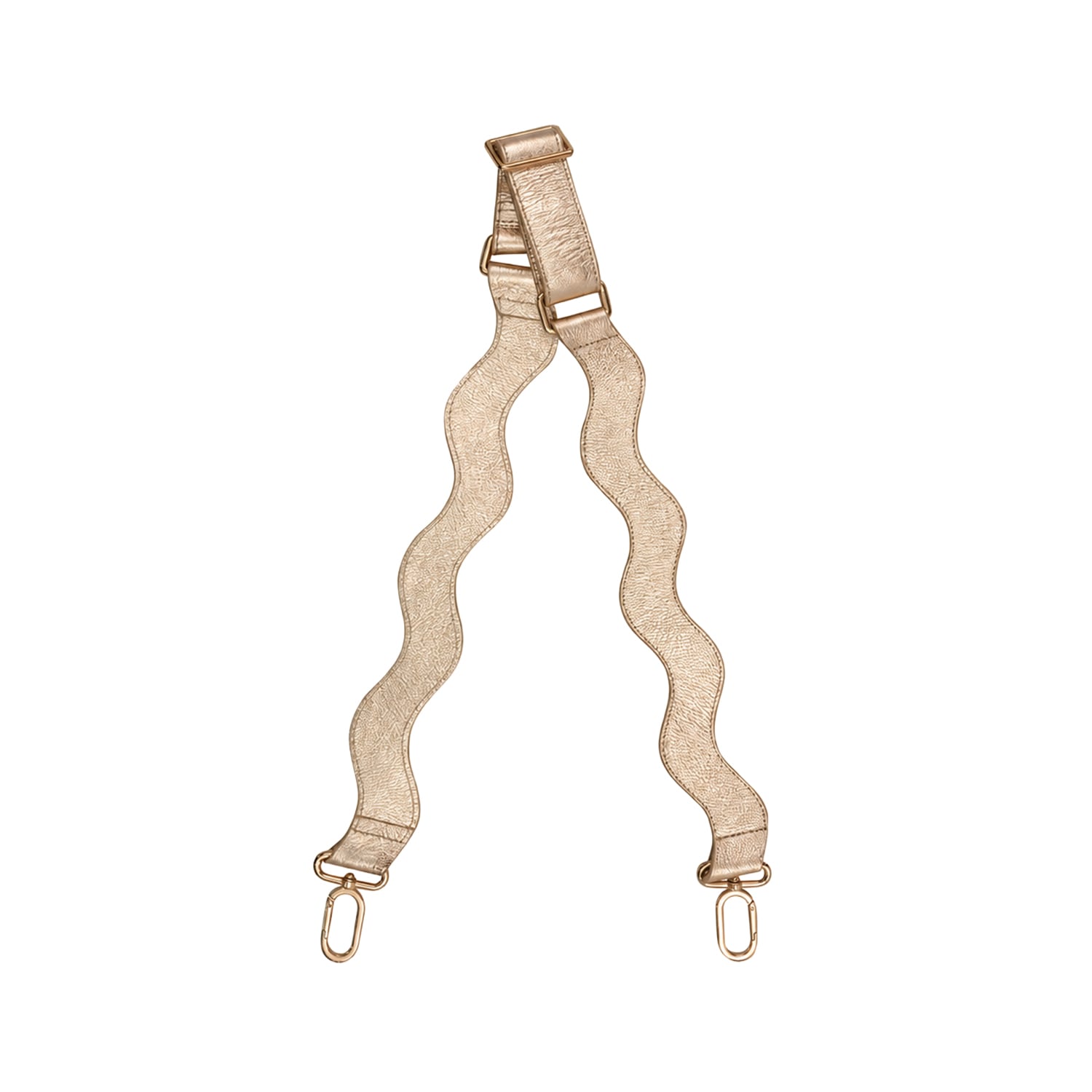 Women's Brilliant Gold Wavy Strap | One Size | Womads