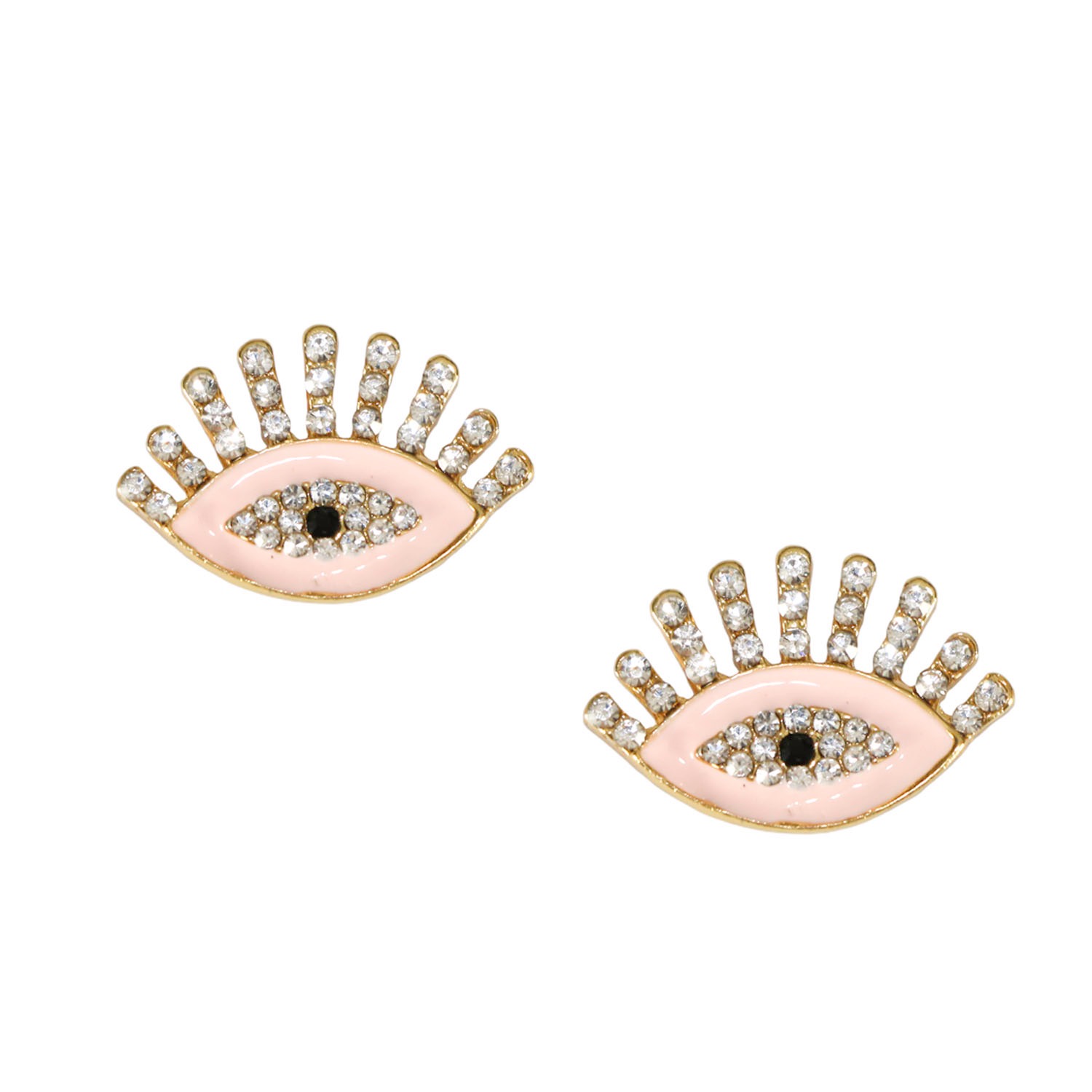 Loca Pink Eye Earring by Loca