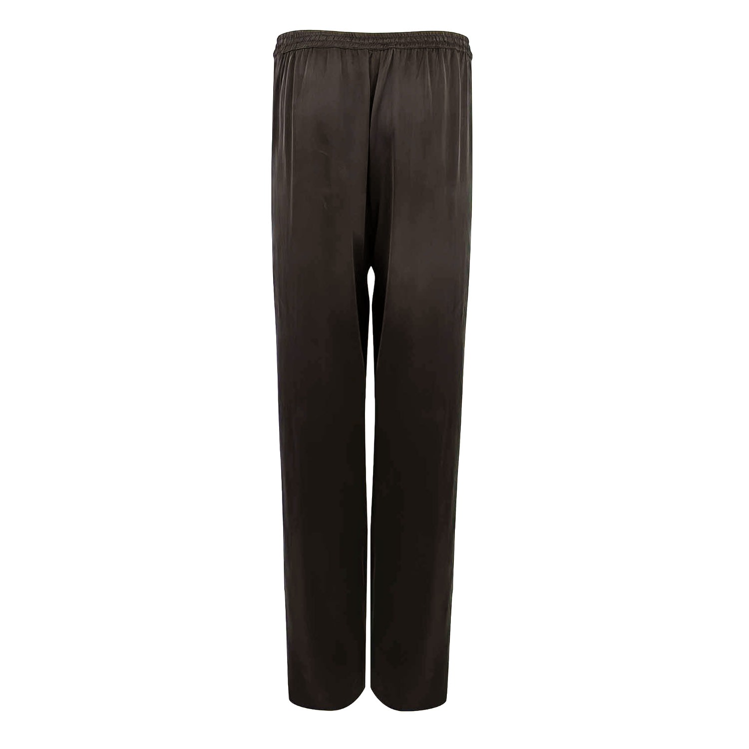 Nokaya Brown Silk Pants The Lady In Brown