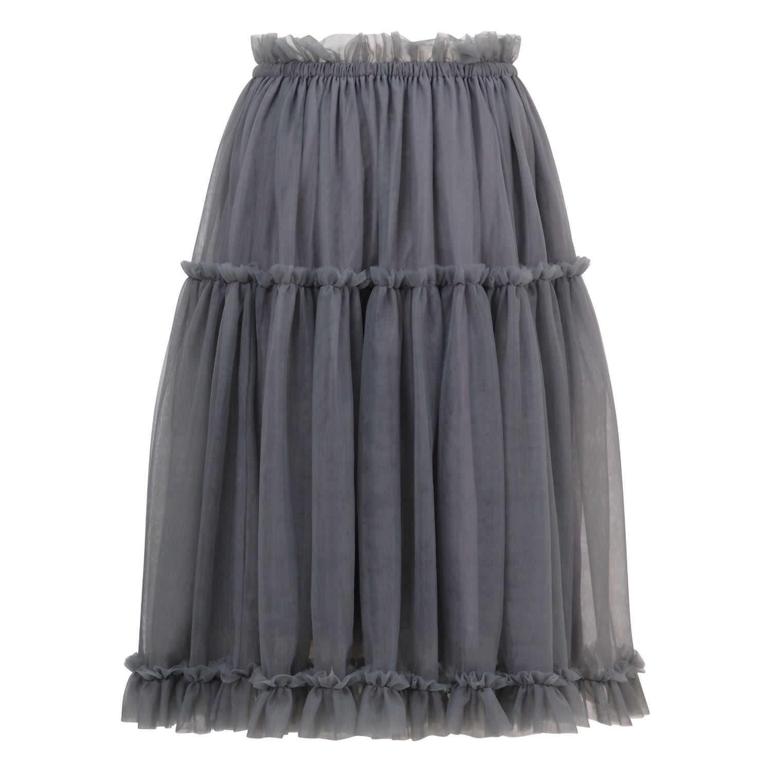 Grey Womens Tulle Skirt Medium Balou