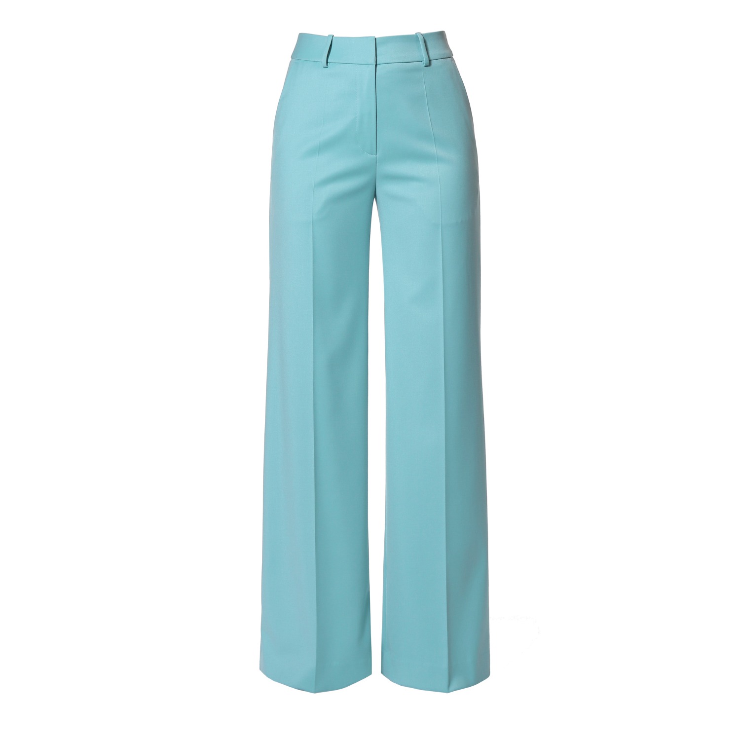 Aggi By Halewski Women's Franzi How Blue Am I Wide Leg Trousers - Long In Blue