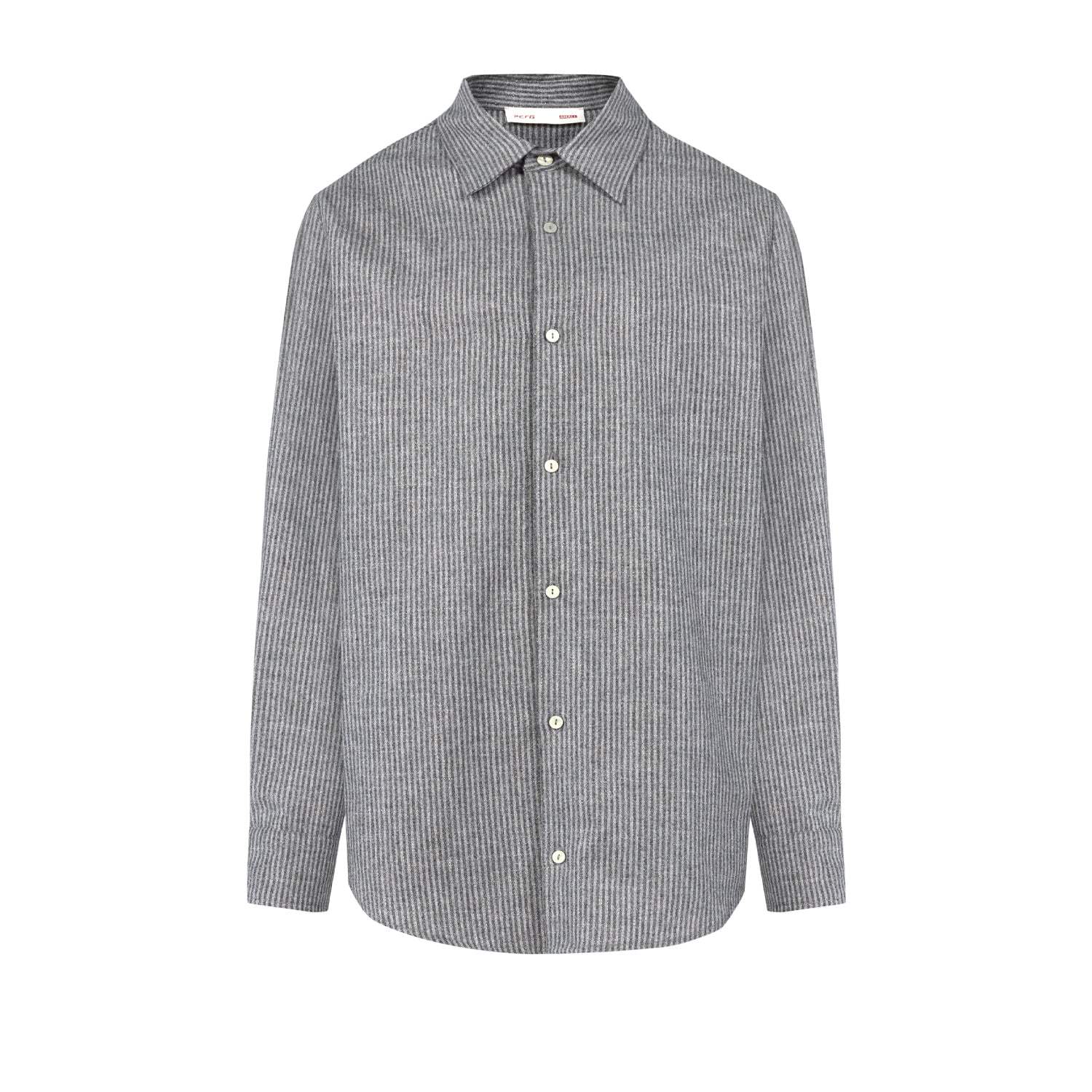 Pcfg Men's White / Grey Your Itch Srtiped Long Sleeve Shirt - Grey Striped In Blue