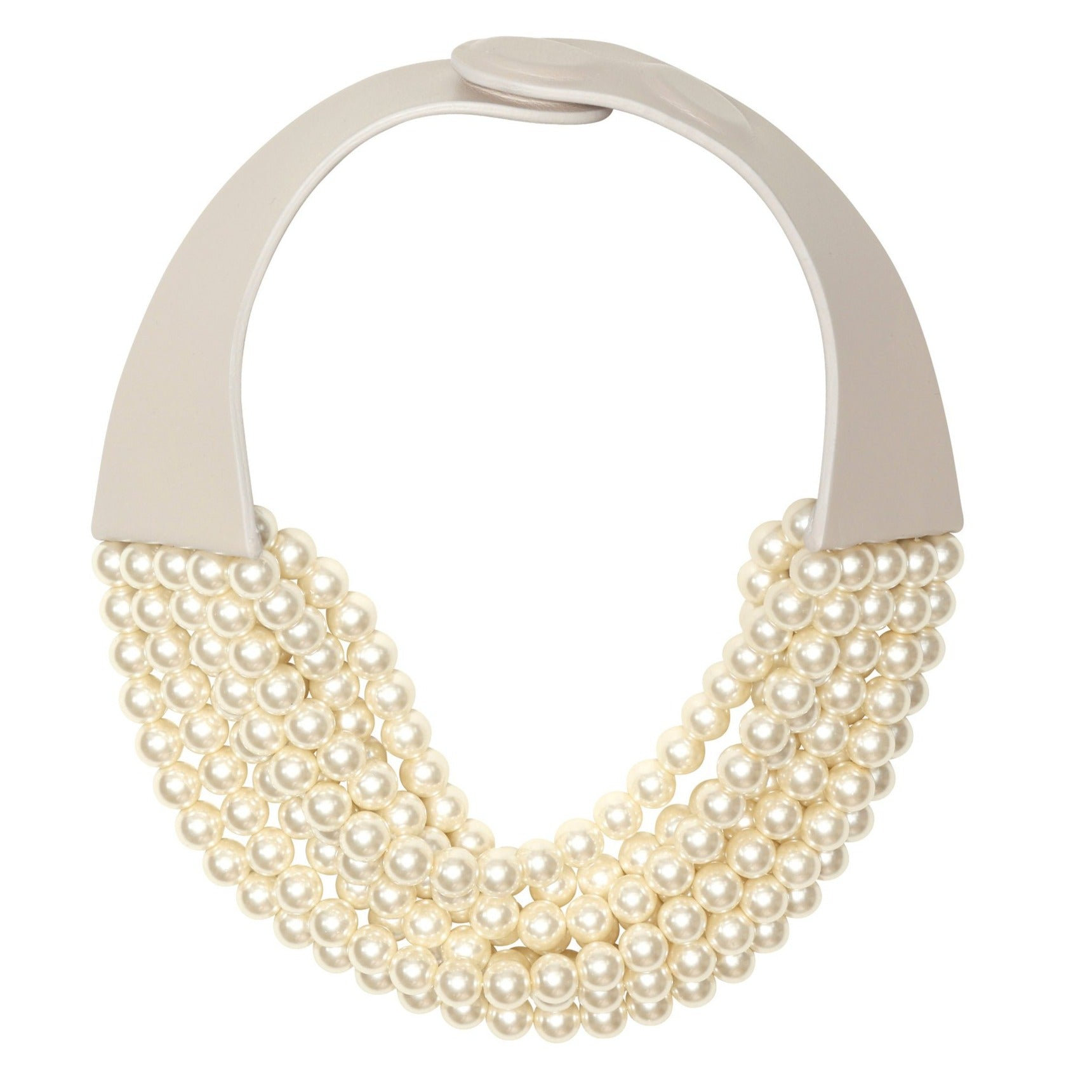Fairchild Baldwin Women's Neutrals / White Bella Glass Pearl Necklace In Neutral