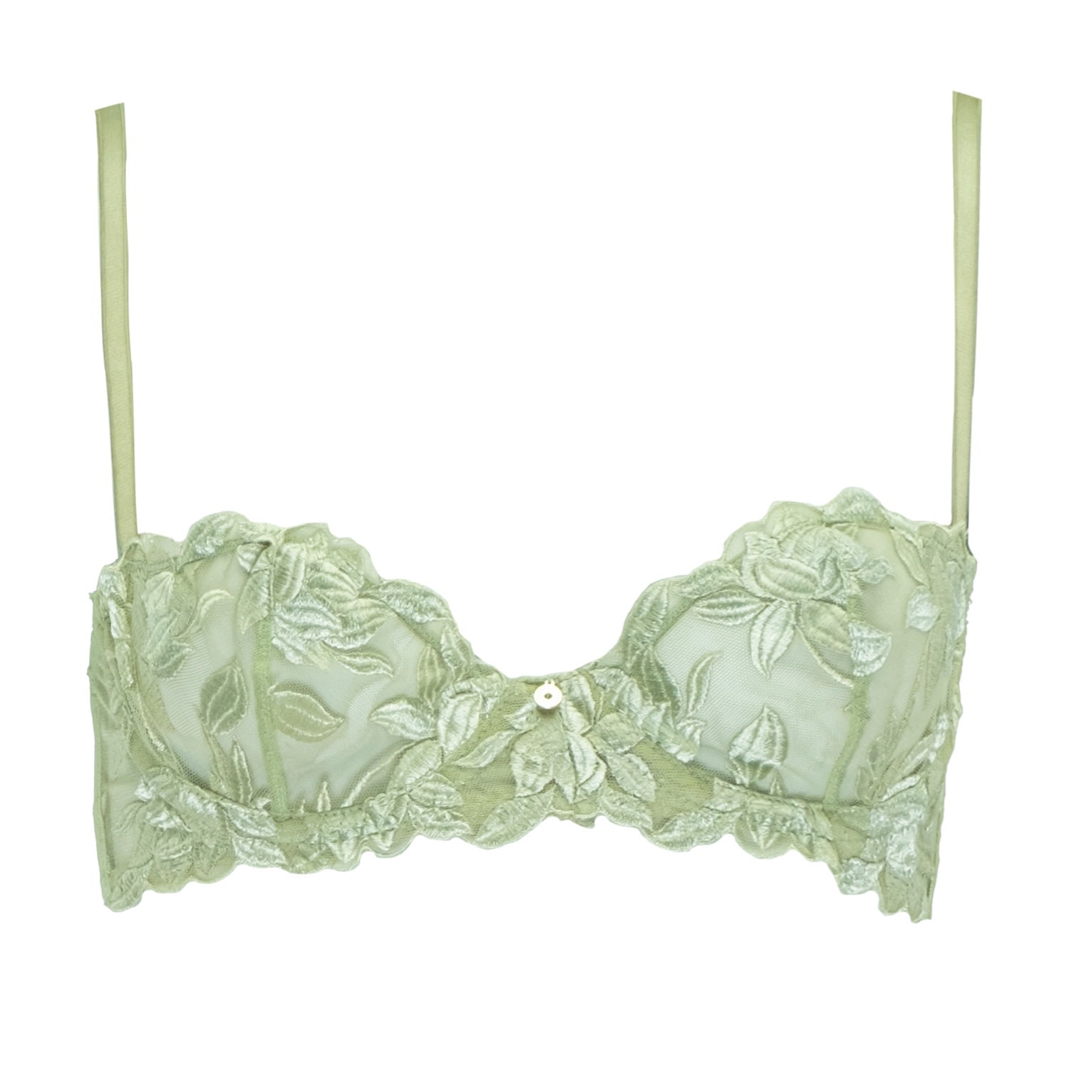 Women’s Dahlia Bra Soft Water Green Medium House of Silk