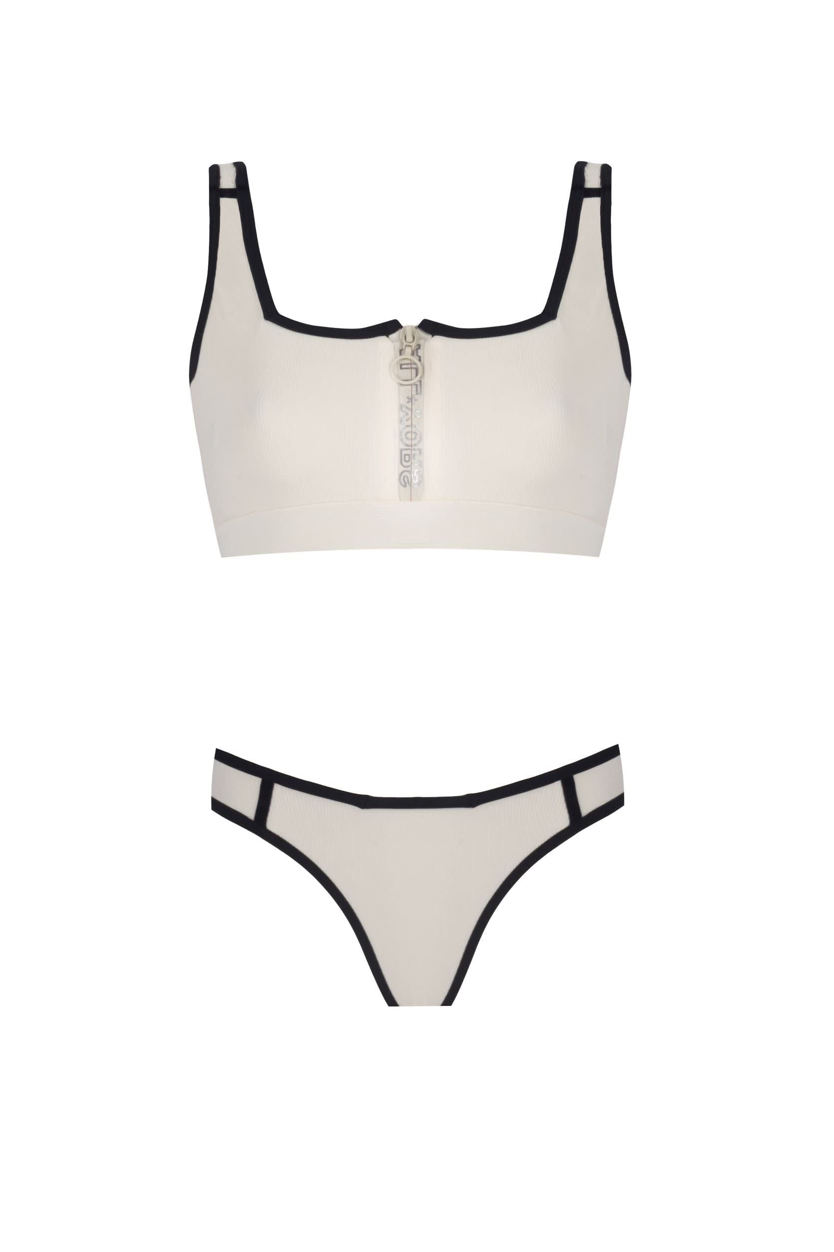 Allyors - Zipper - Bikini Bottom - Taupe, Yorstruly