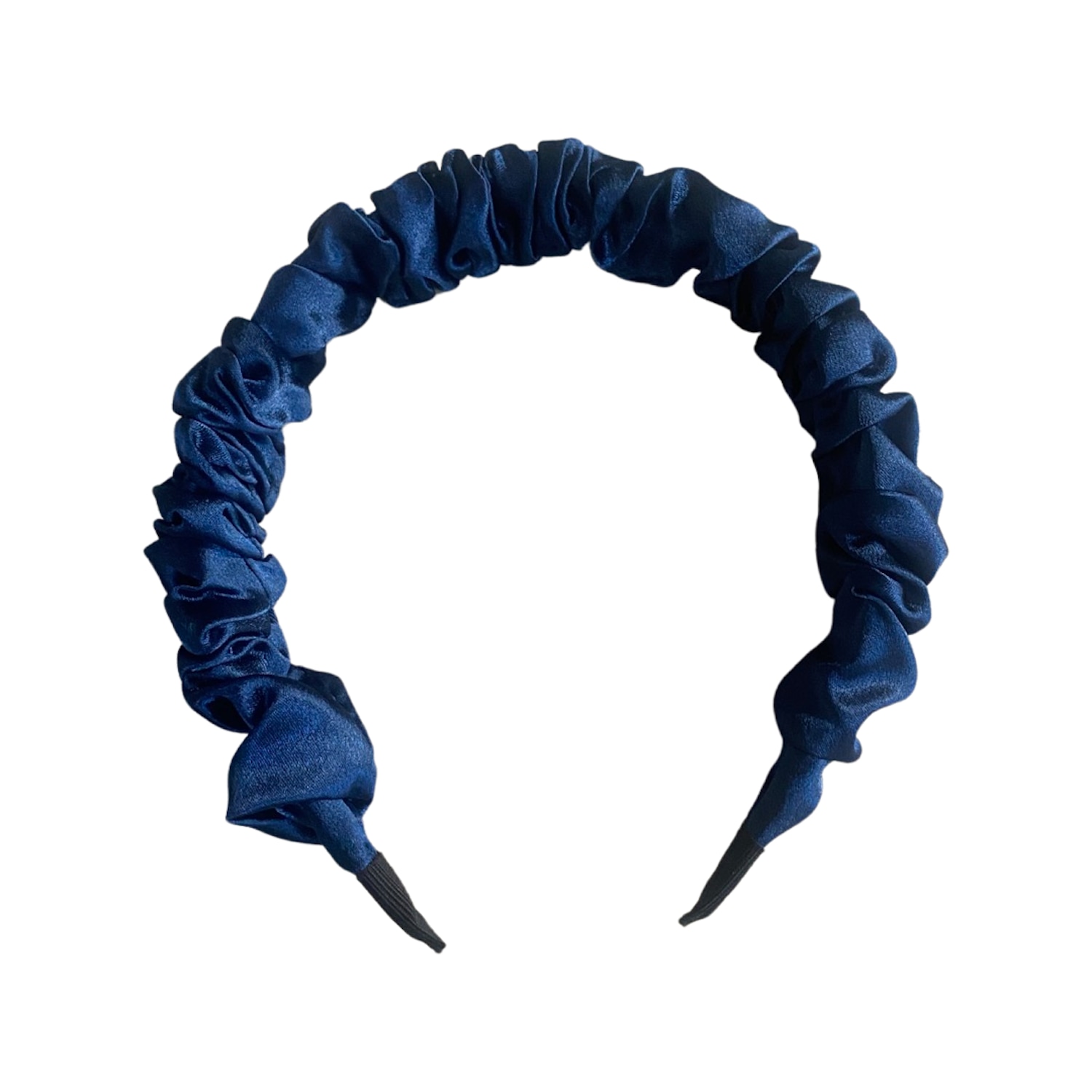 Women's Blue Ruched Headband - Navy | One Size | Lula-Ru
