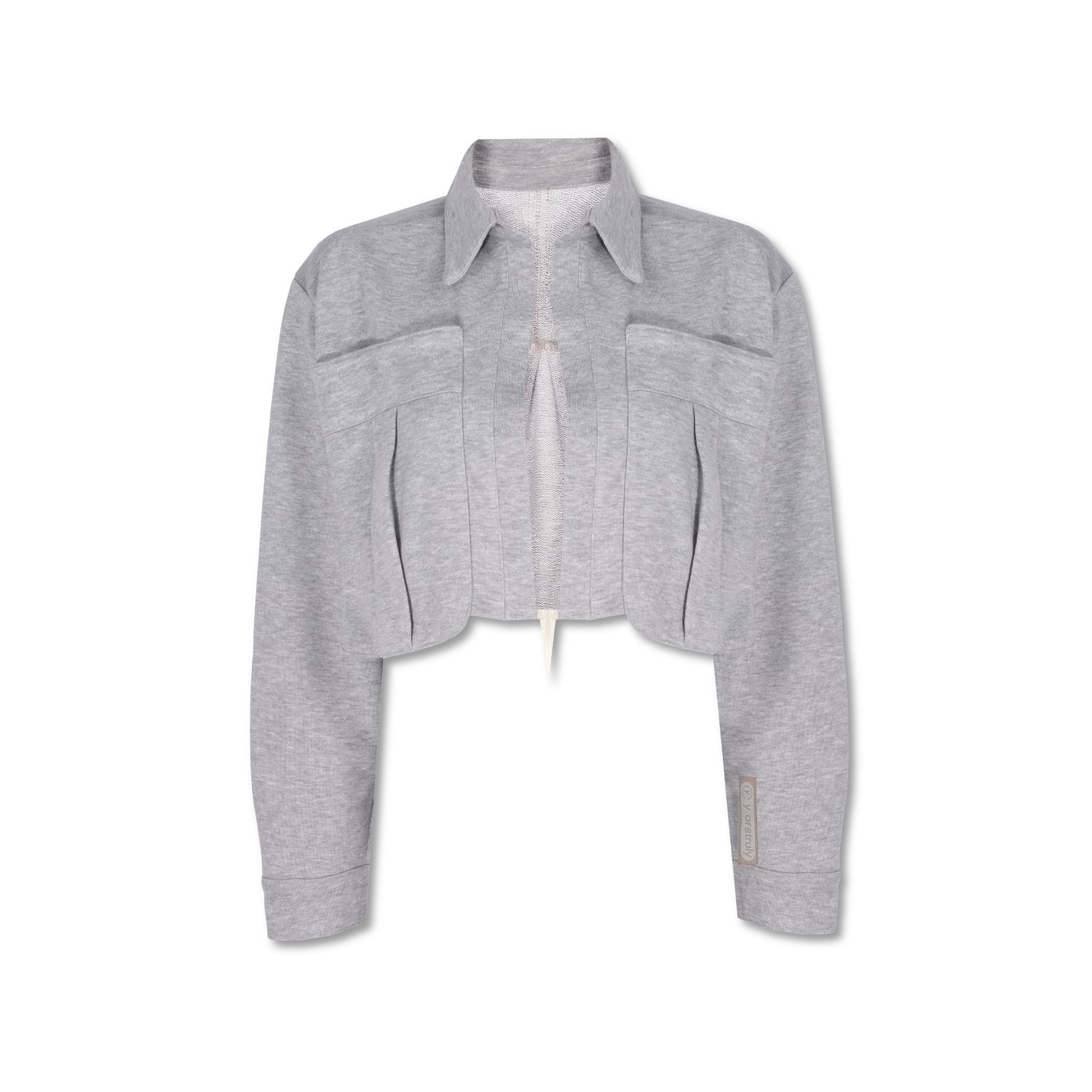 Yorstruly Women's Cropped Jacket-feather Grey In Multi
