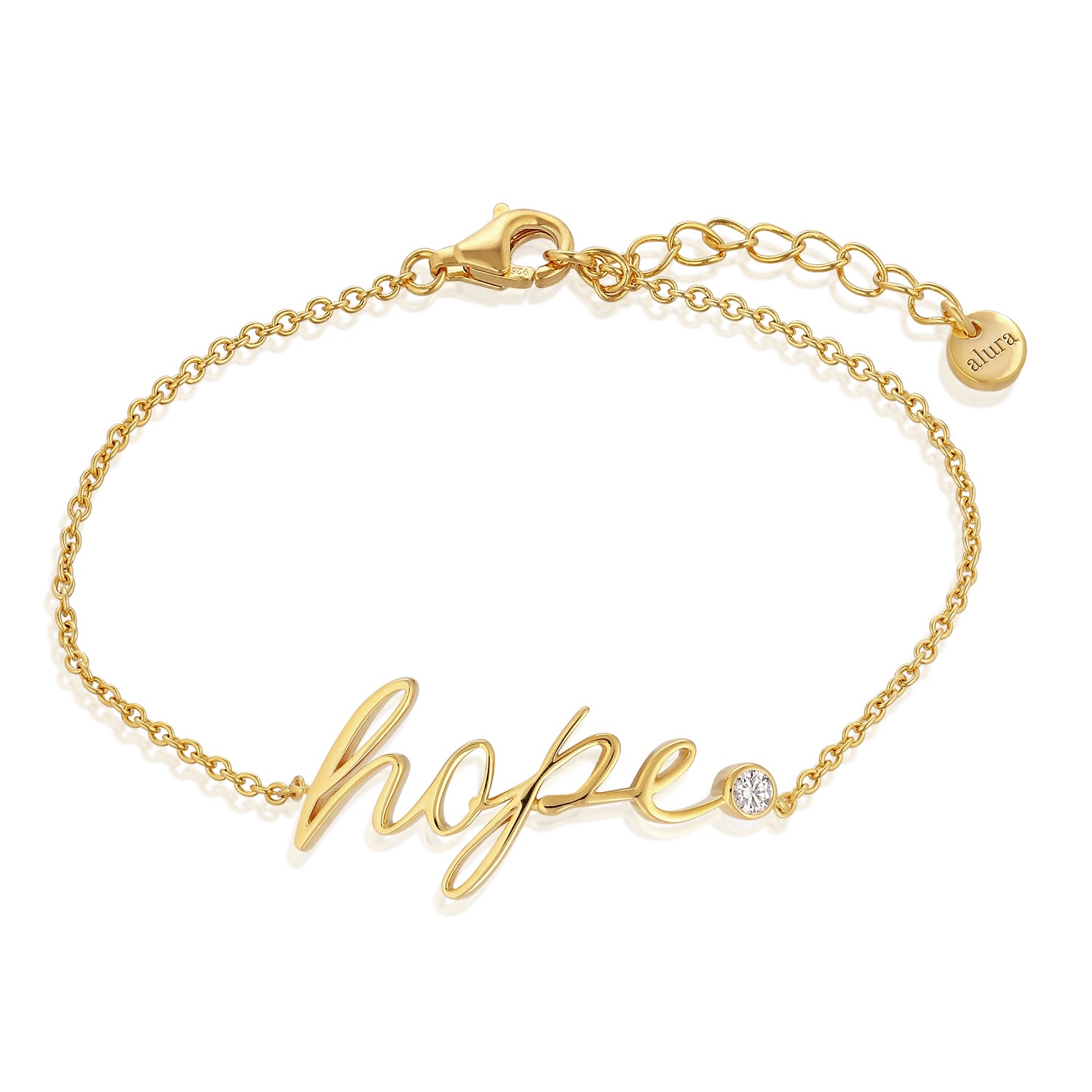 Alura Copenhagen Jewellery Women's Embrace - Charity Hope Bracelet In Gold & Zirconia In Gold
