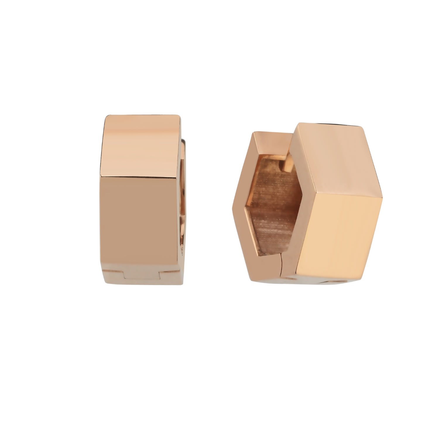Dime Tribe Men's Rose Gold Earrings