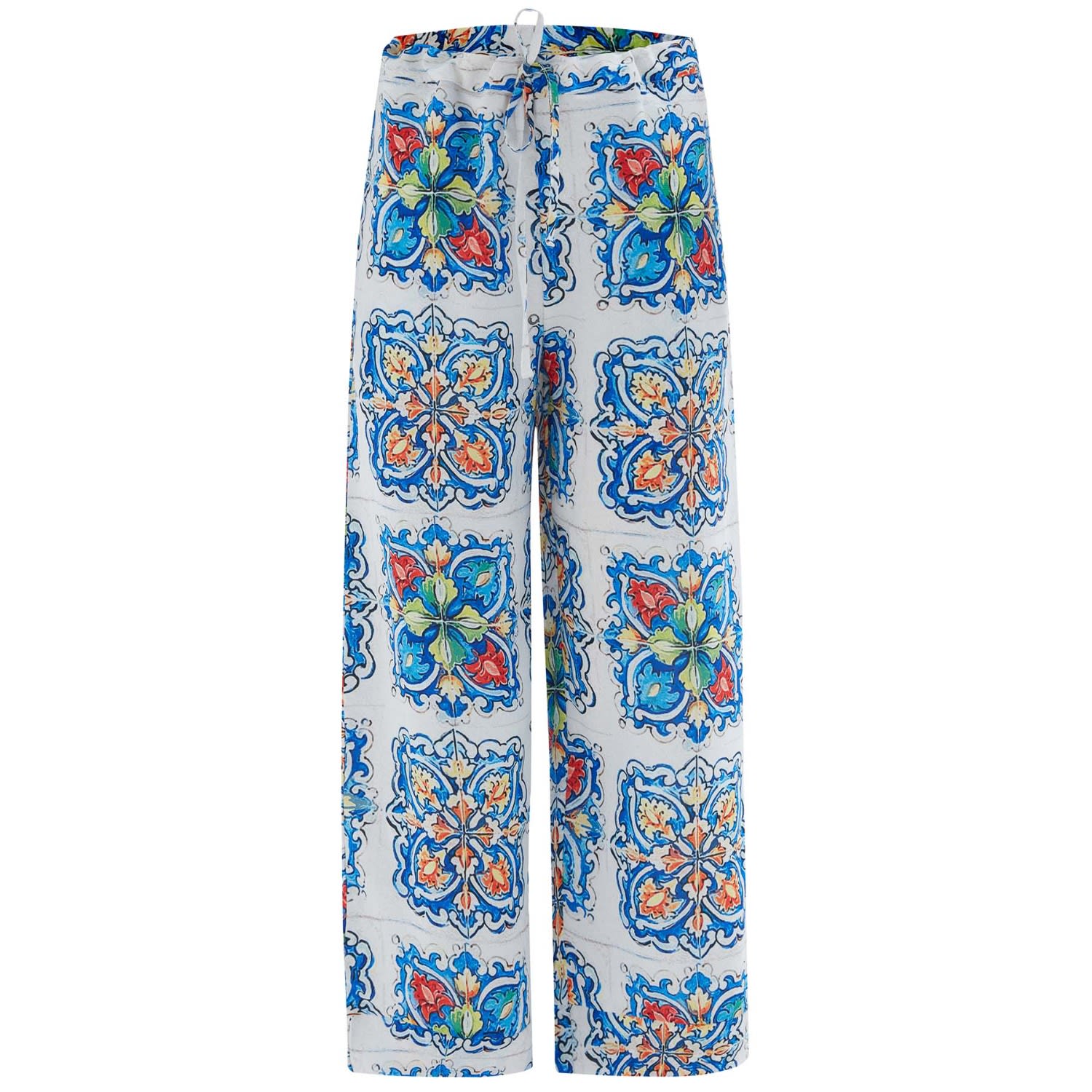 Women’s Ria Tile Patterned Trouser S/M Peraluna