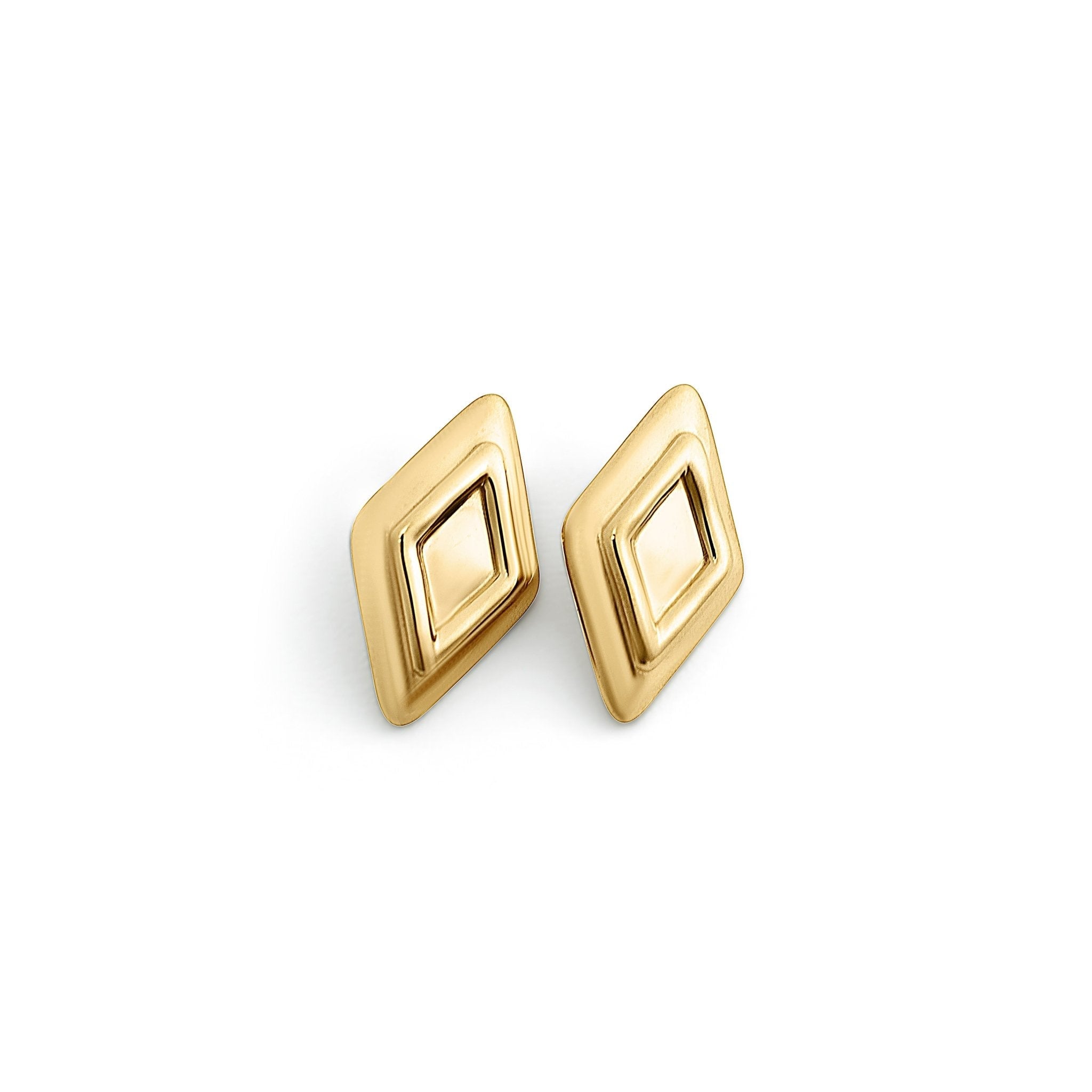 Rraine Jewelry Women's Large Classic Earrings - Gold In Gold