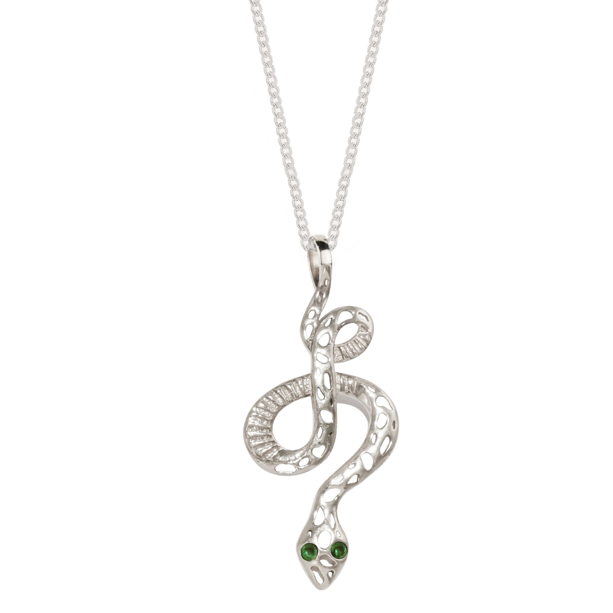 Charlotte's Web Jewellery Women's Green / Silver Serpentina Necklace In Multi