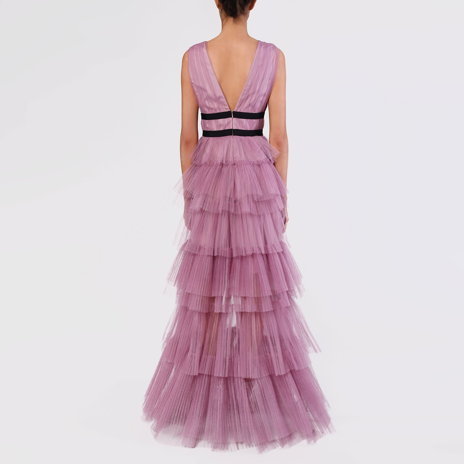 dark pink maxi dress