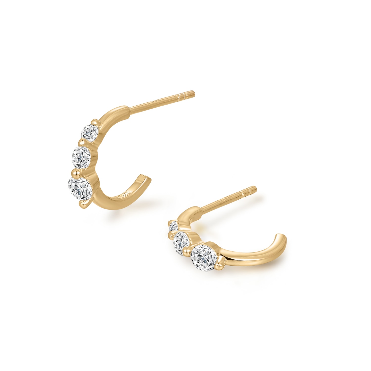 Women’s Sylvan Sparkle Gold Earrings Frida & Florence