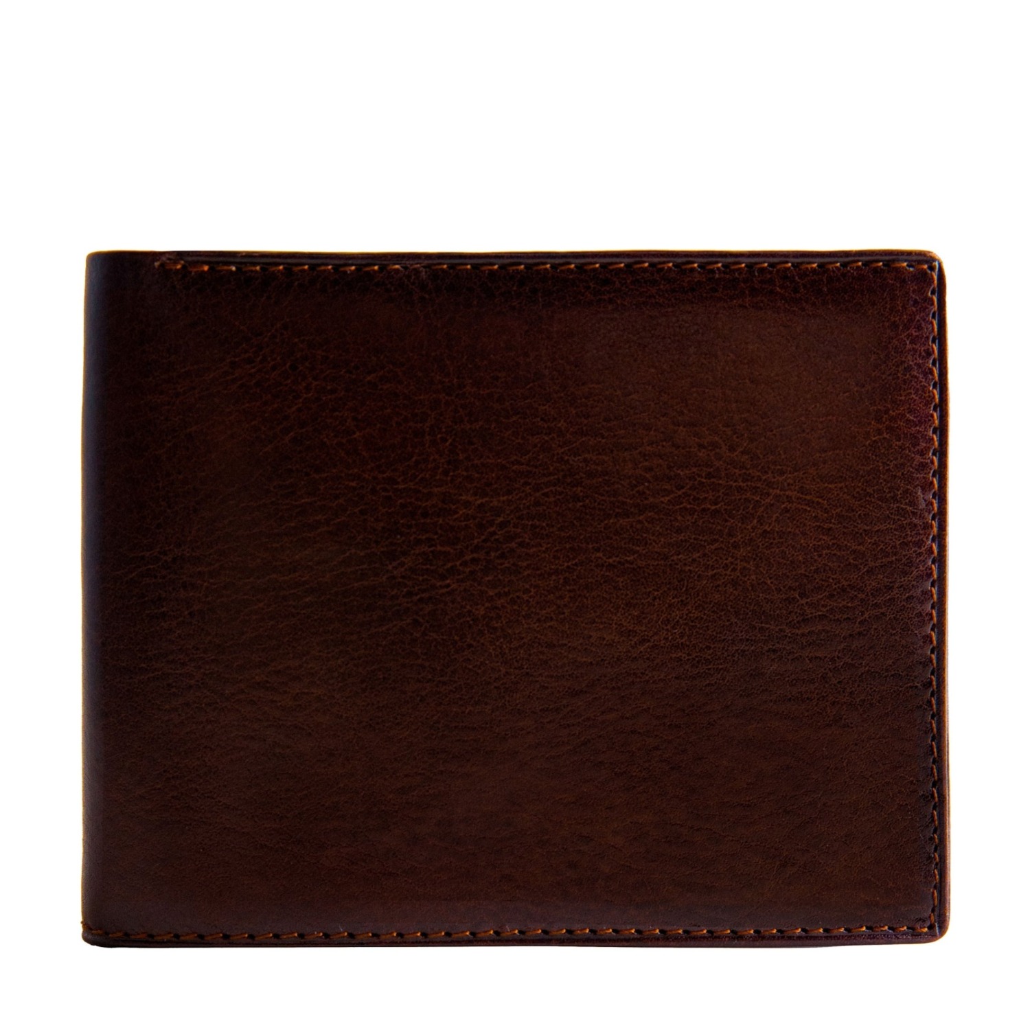 Time Resistance Men's Brown Leather Bifold Wallet - Daniel