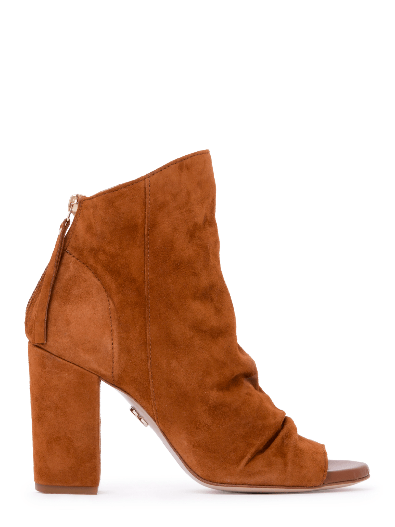 Women’s Brown Hedy Cognac Work Evening Shootie Bootie Block Heel Suede 6.5 Uk Beautiisoles by Robyn Shreiber Made in Italy