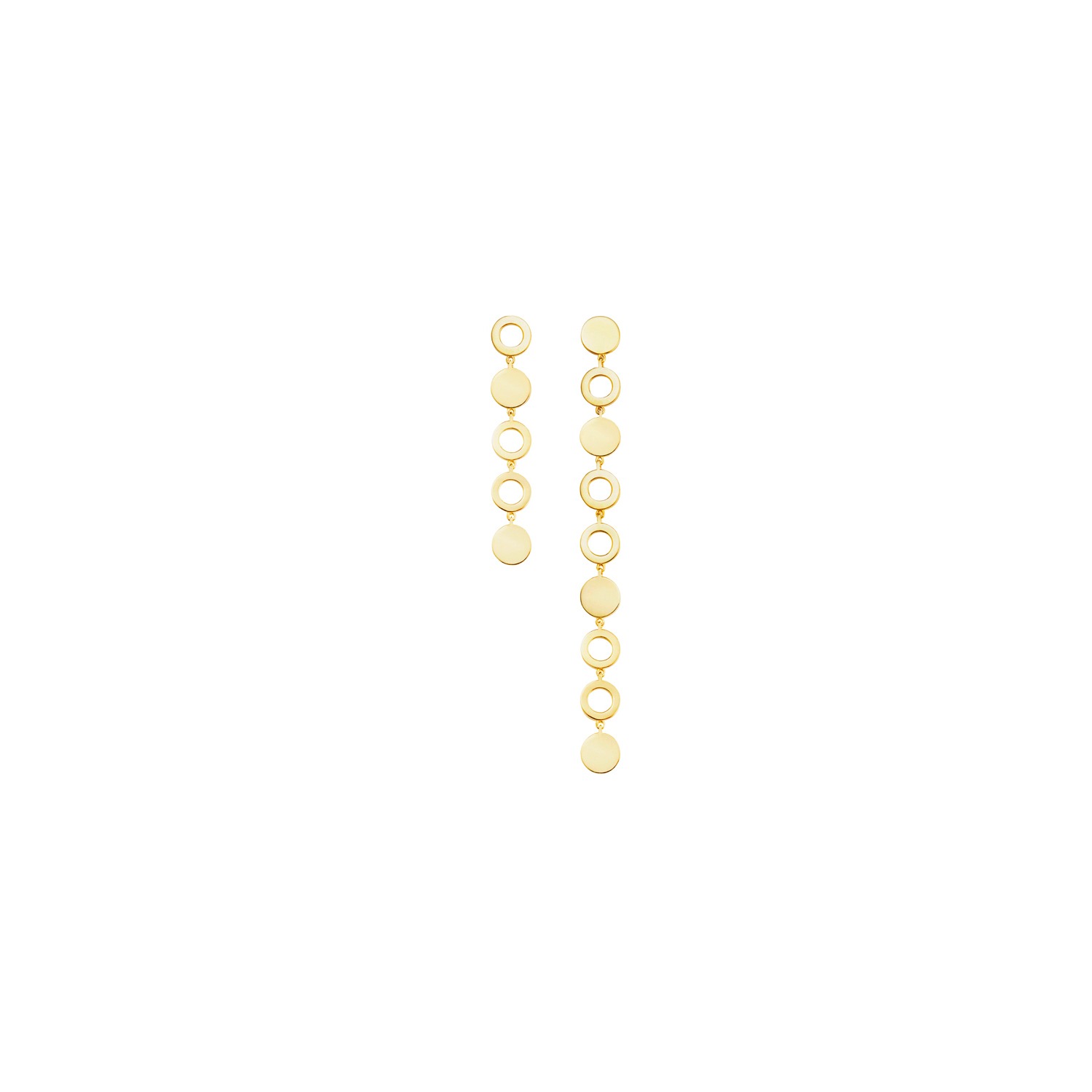 Women’s Mixtura 9.5 Unbalanced Point Earrings Yellow Gold Ille Lan