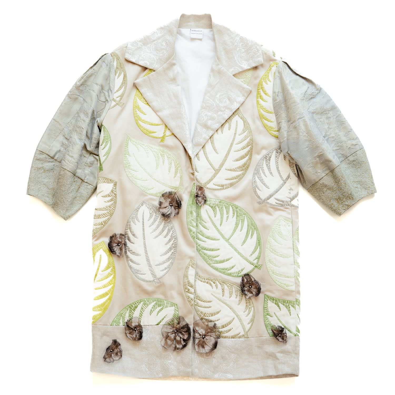 Reweave Women's Silver / Green / Grey The Jackie - Floating Leaves In Neutral